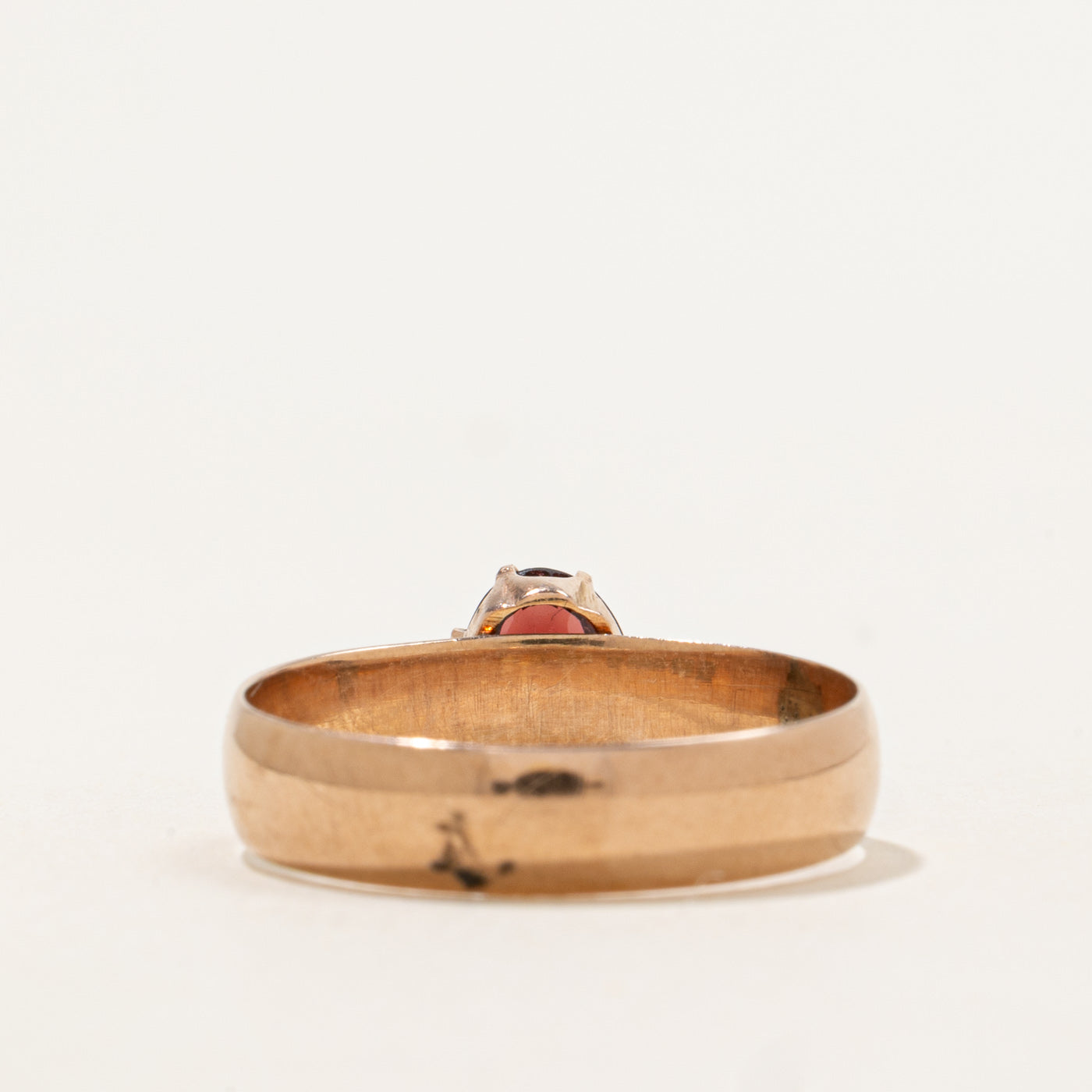 1903 Birmingham Oval Cut Garnet Ring | 1 ct | SZ 9.5