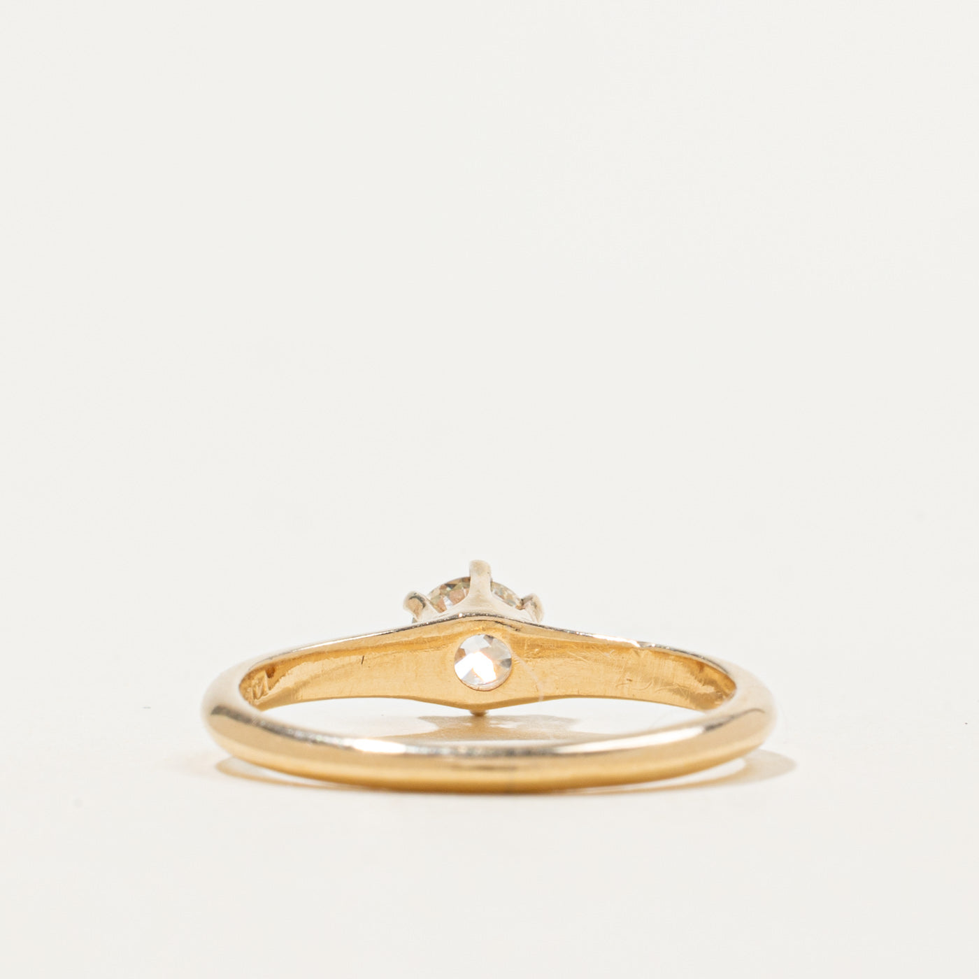 Edwardian Six Prong Old European Cut Diamond Ring | 0.35ctw | SZ 7.25