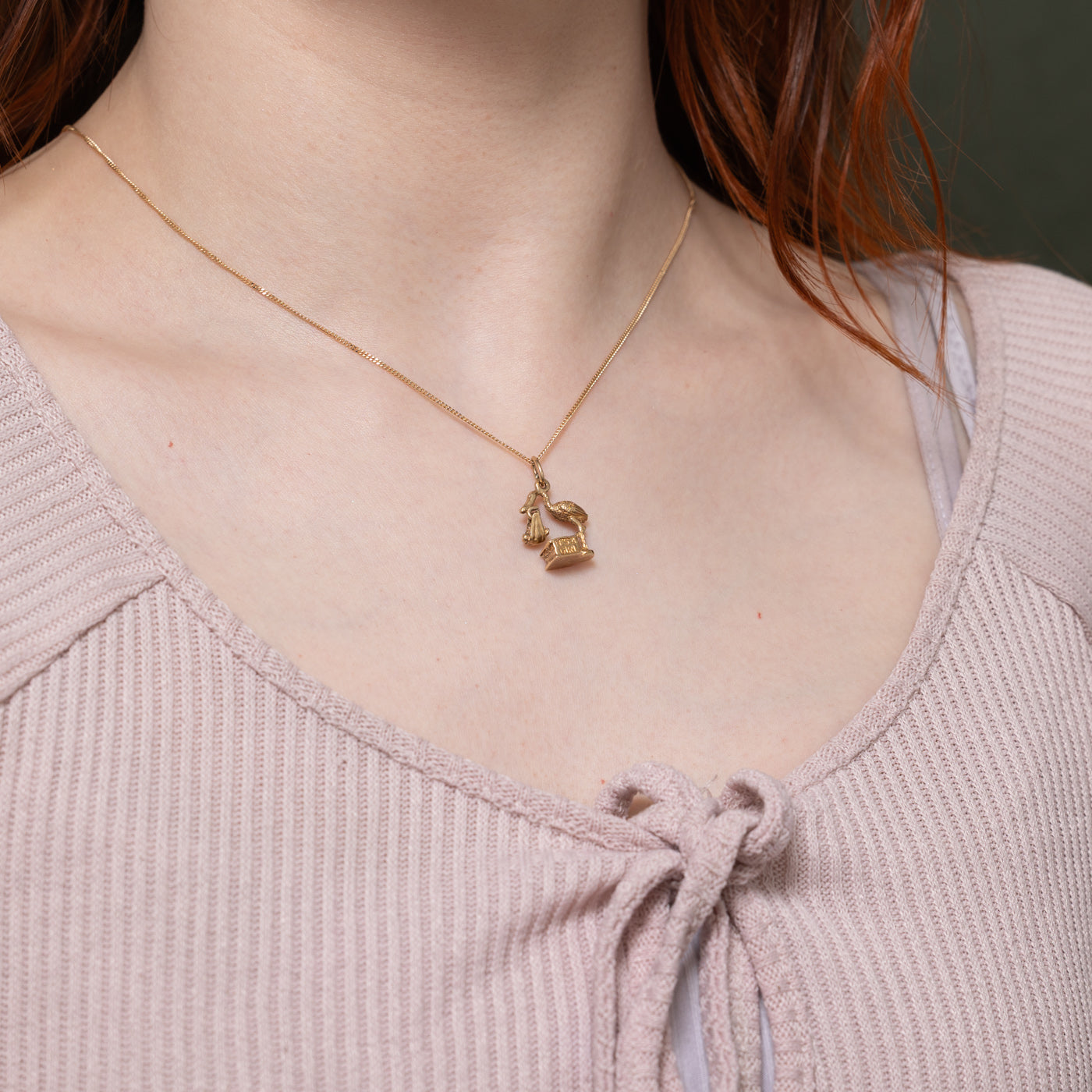 10k Stork It's a Girl Charm