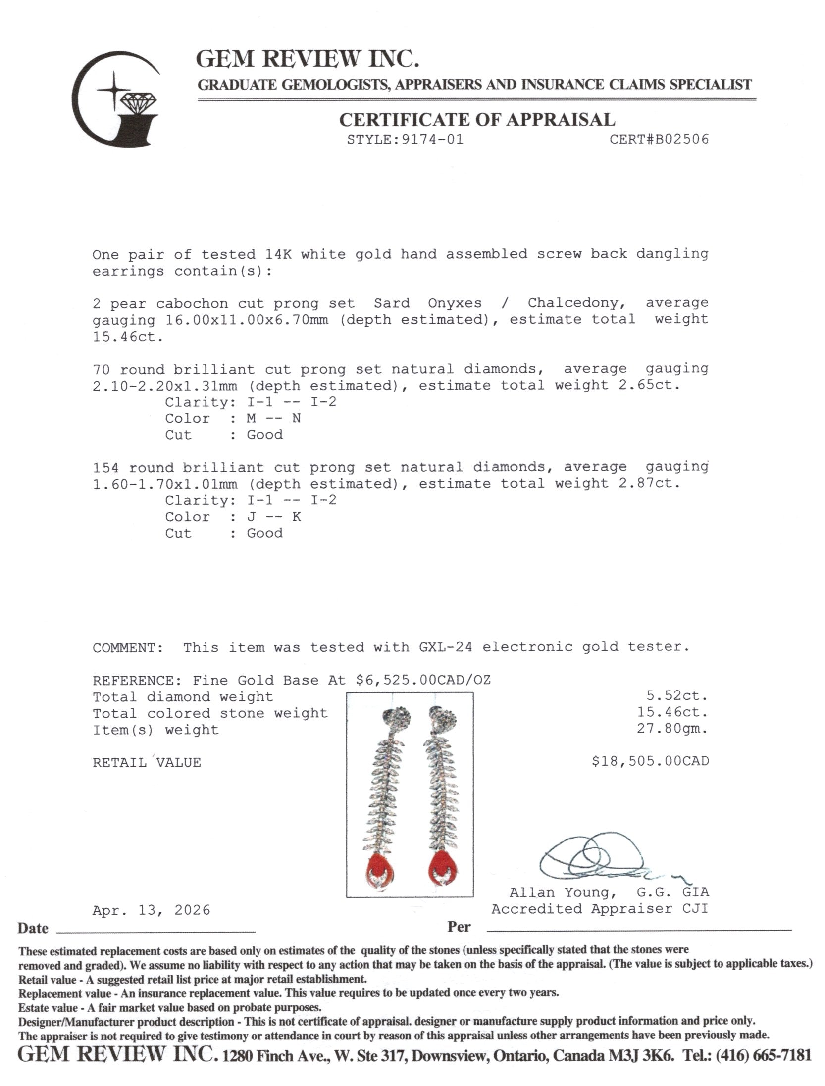14k Sardonyx & Diamond Floral Drop Earrings | 15.46ctw, 5.52ctw