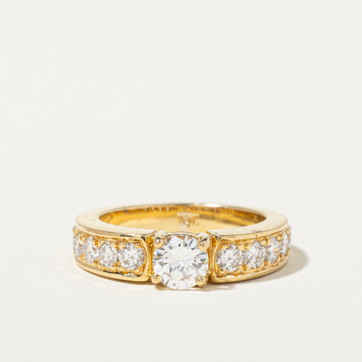 18k Yellow Gold Diamond Accented Ring | 1.37ctw | SZ 6.25