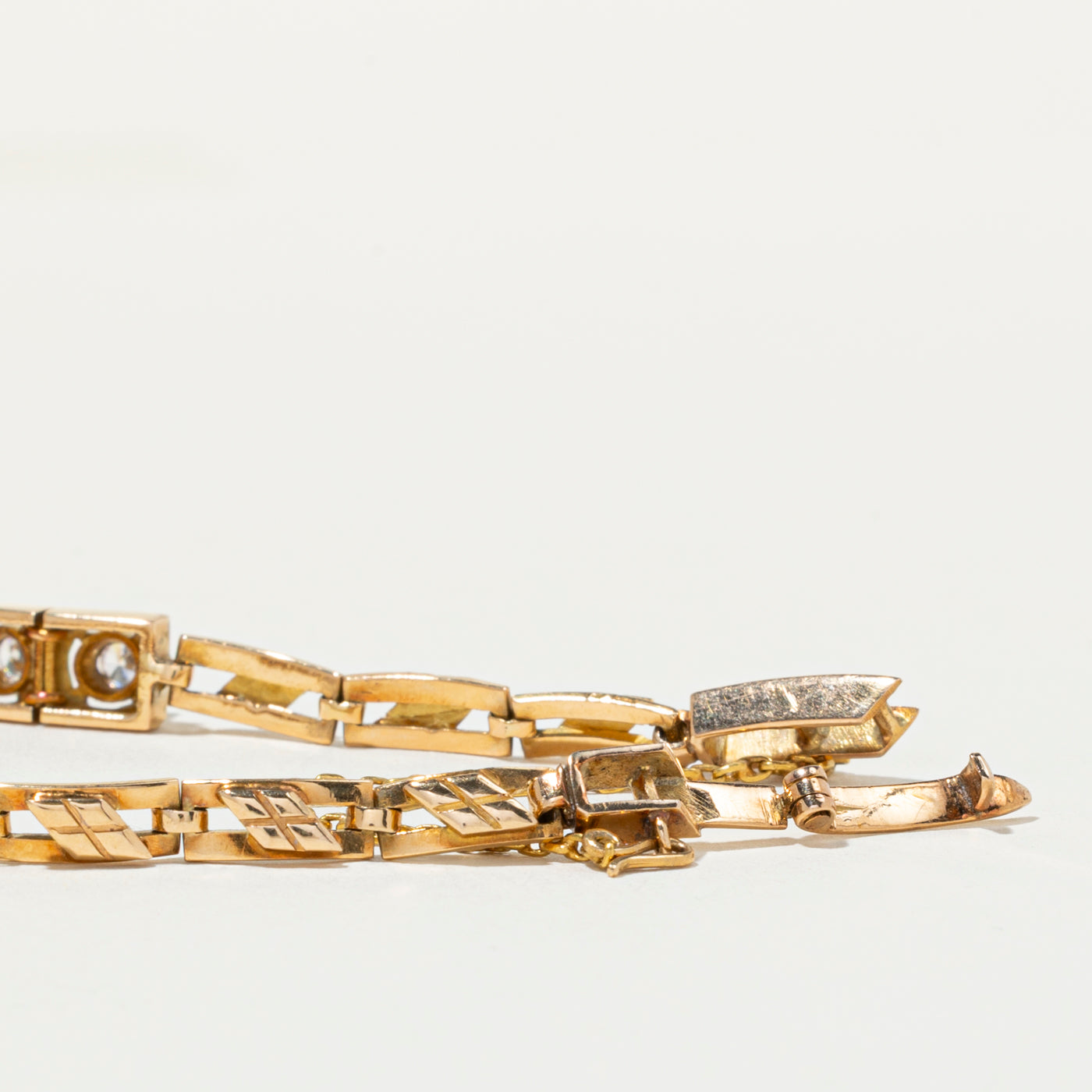 18K Diamond Square Link Tennis Bracelet | 1.51ctw VS2/SI1 G/H
