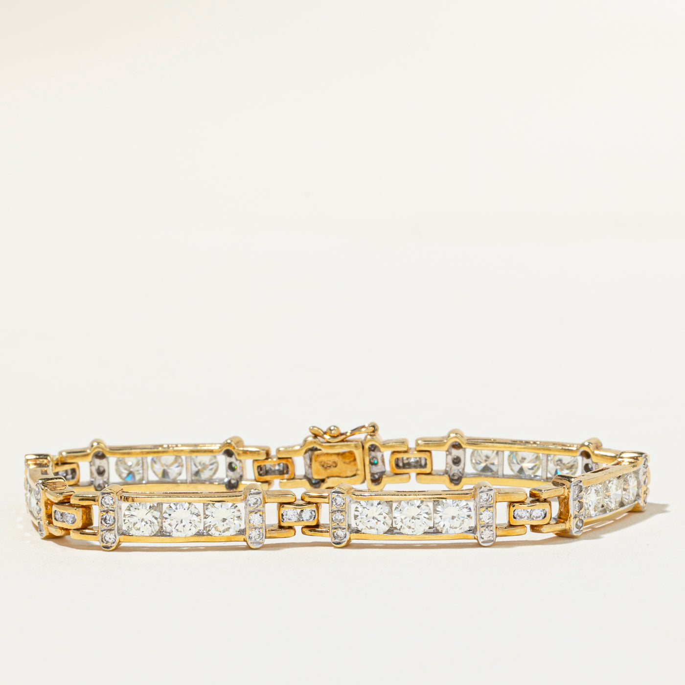 18k Channel Set Diamond Tennis Bracelet | 3.60ctw