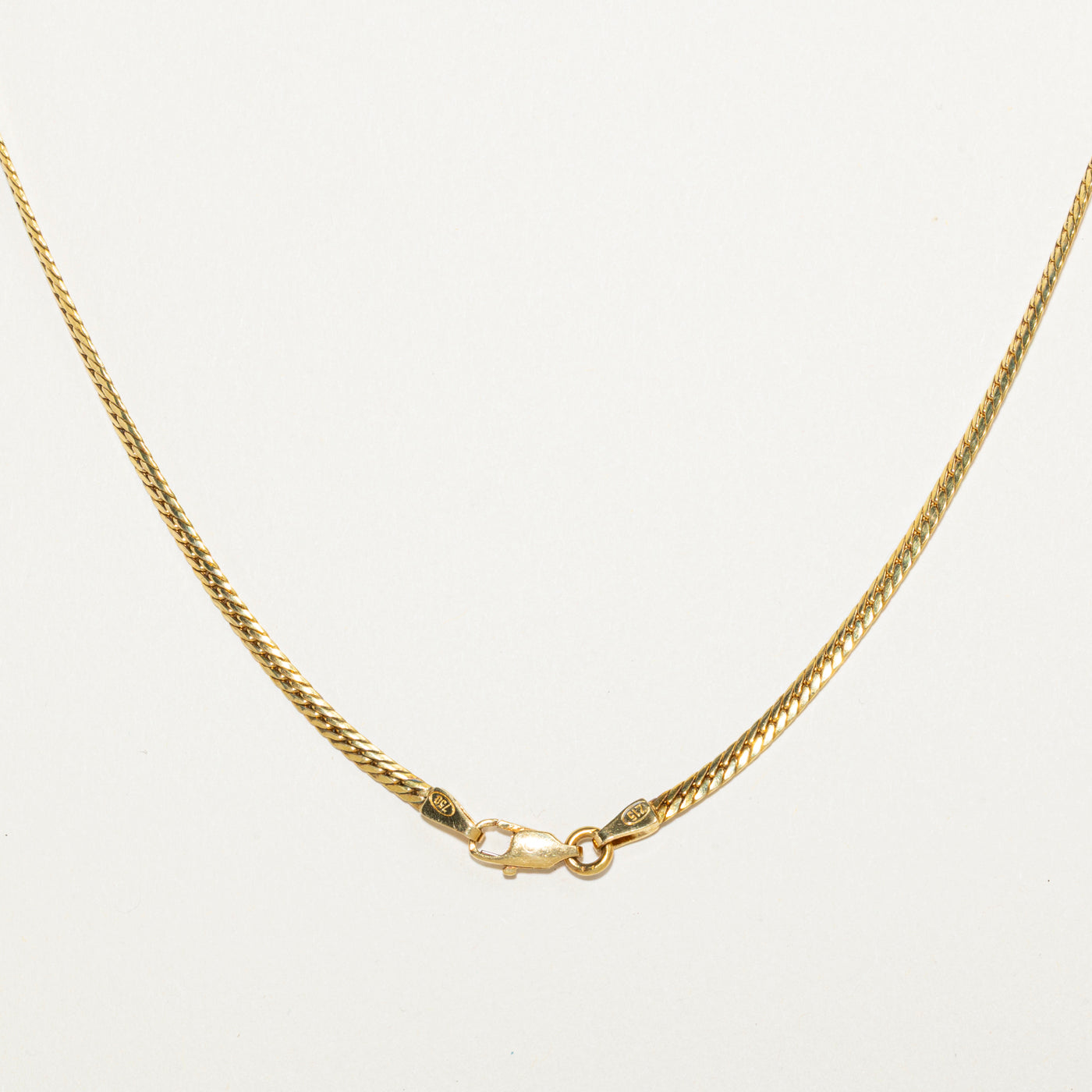 18k Diamond Accented Geometric Necklace | 0.23ctw | 18.5"