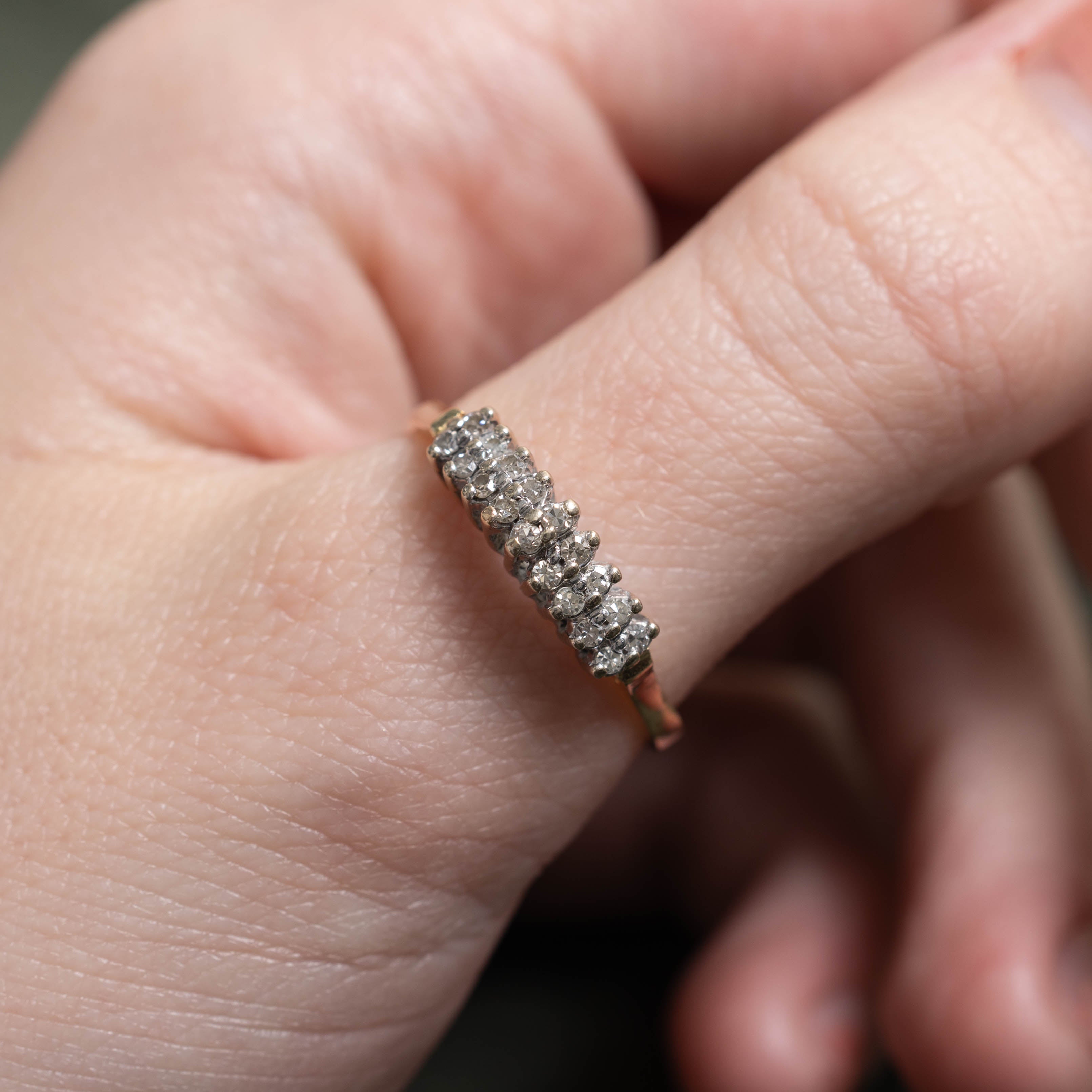 Double Row Diamond Ring | SZ 9.75