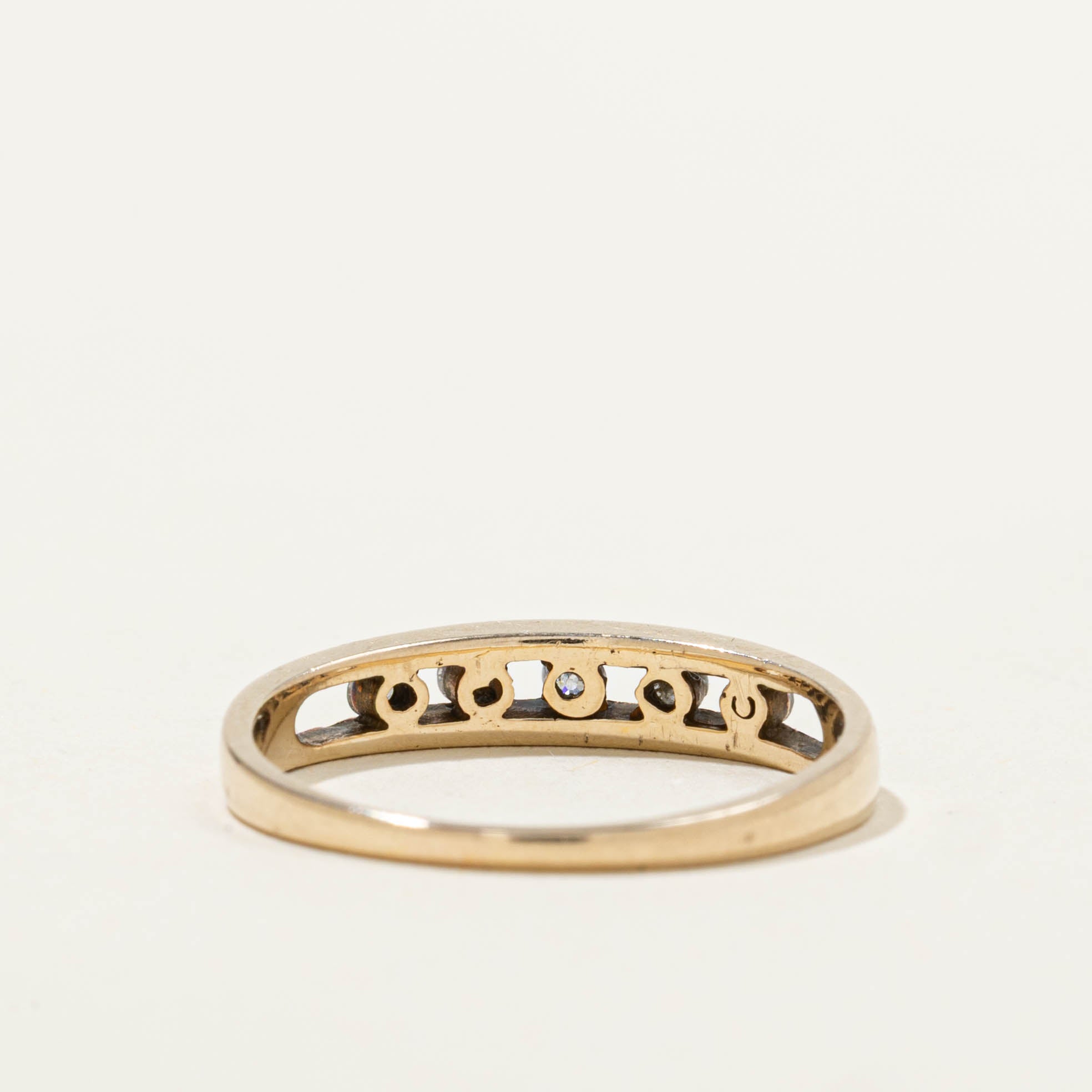 10k Open Channel Set Diamond Band | SZ 5.25