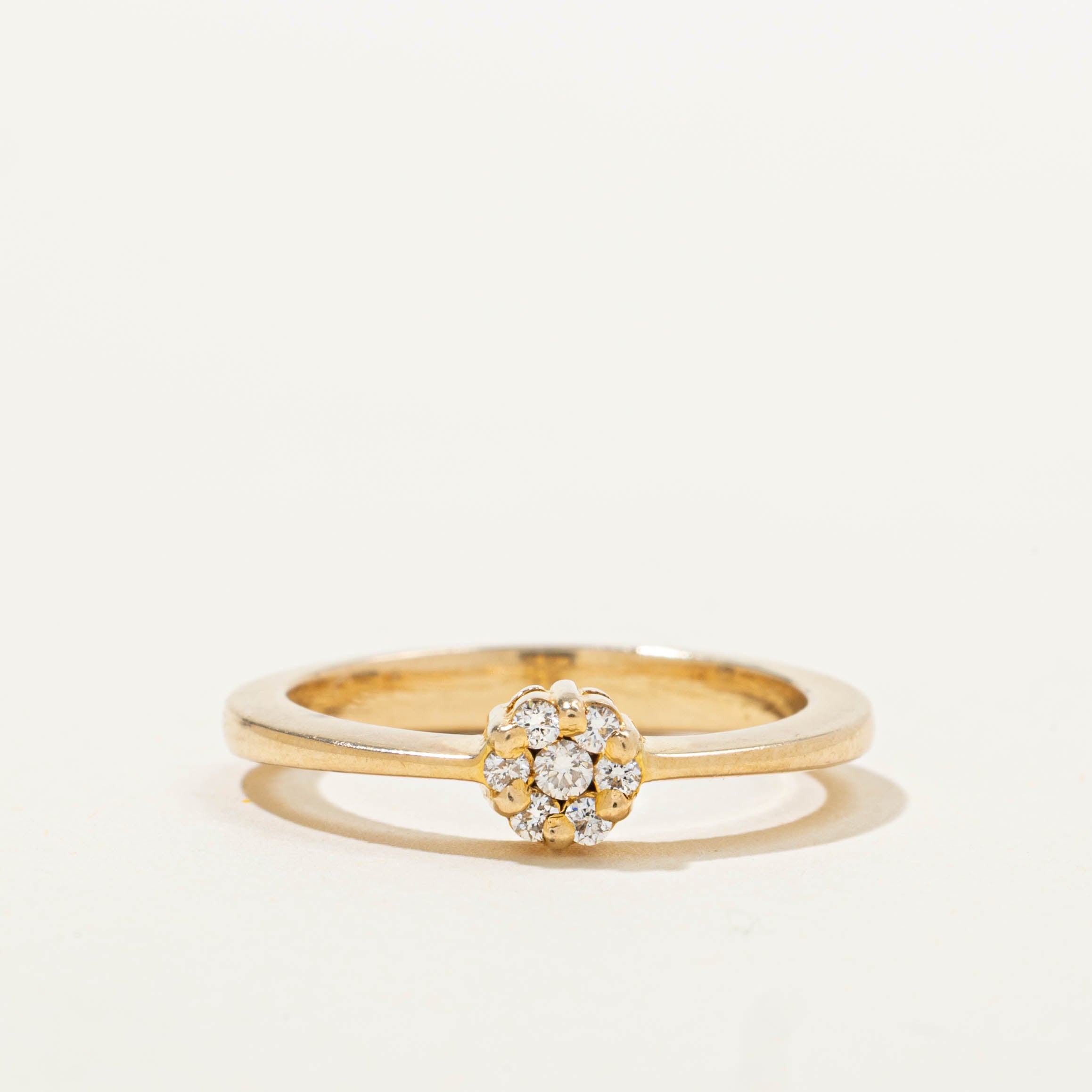 18k Diamond Floral Cluster Ring | SZ 5.75