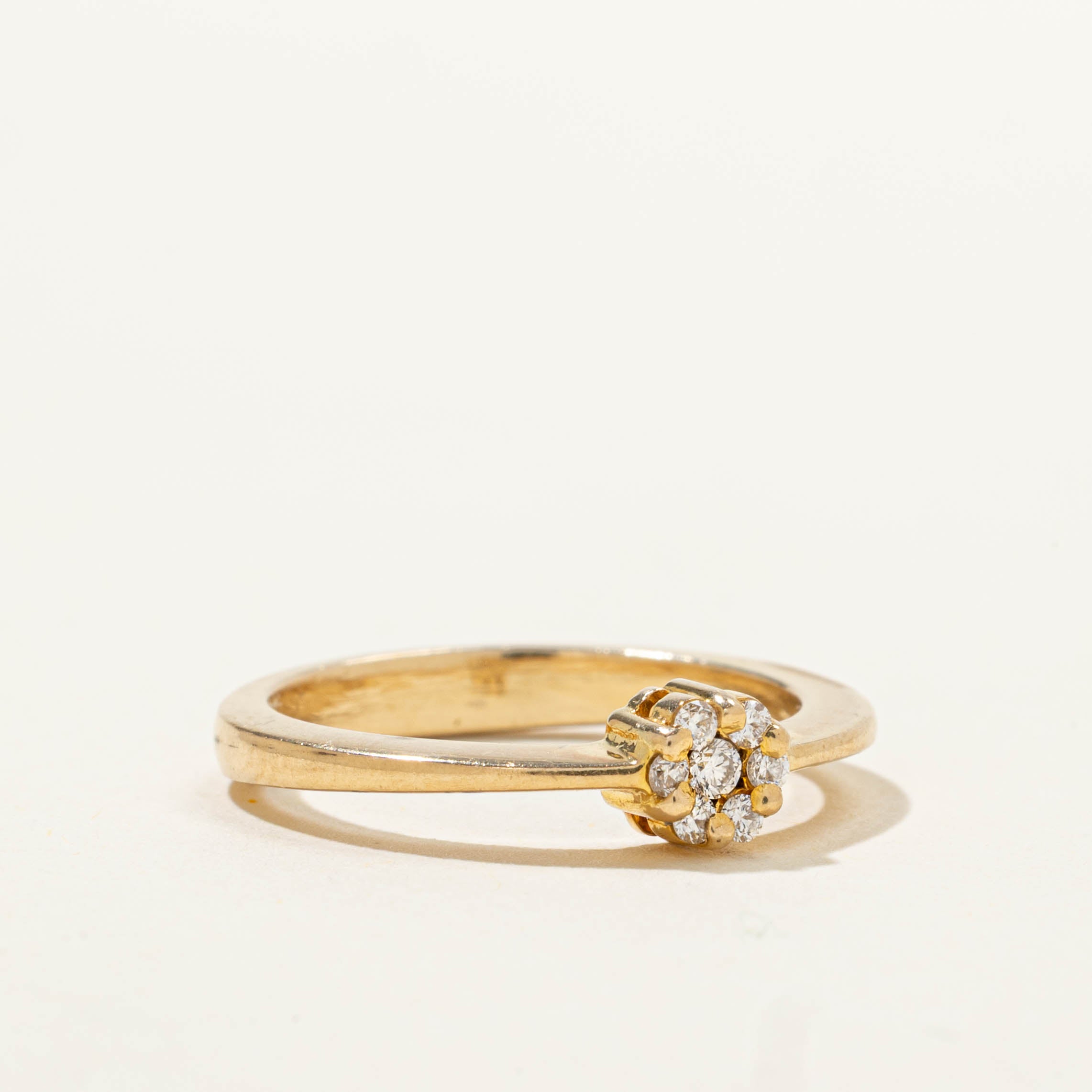 18k Diamond Floral Cluster Ring | SZ 5.75