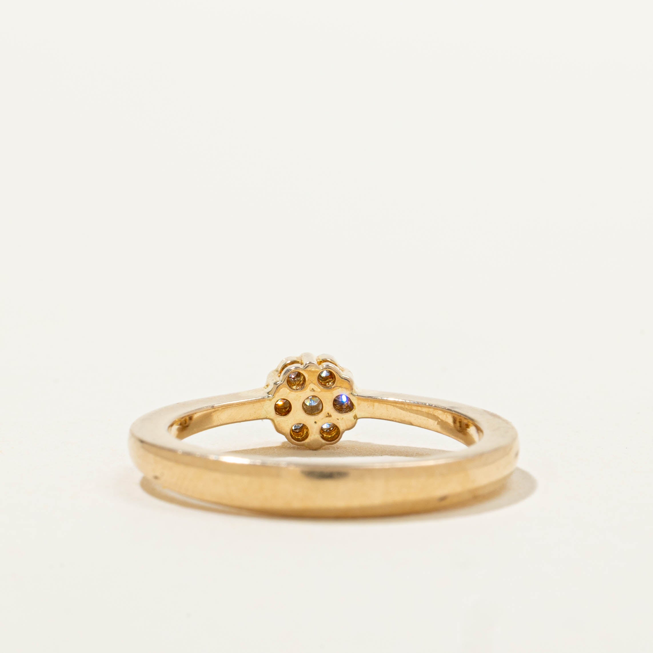 18k Diamond Floral Cluster Ring | SZ 5.75