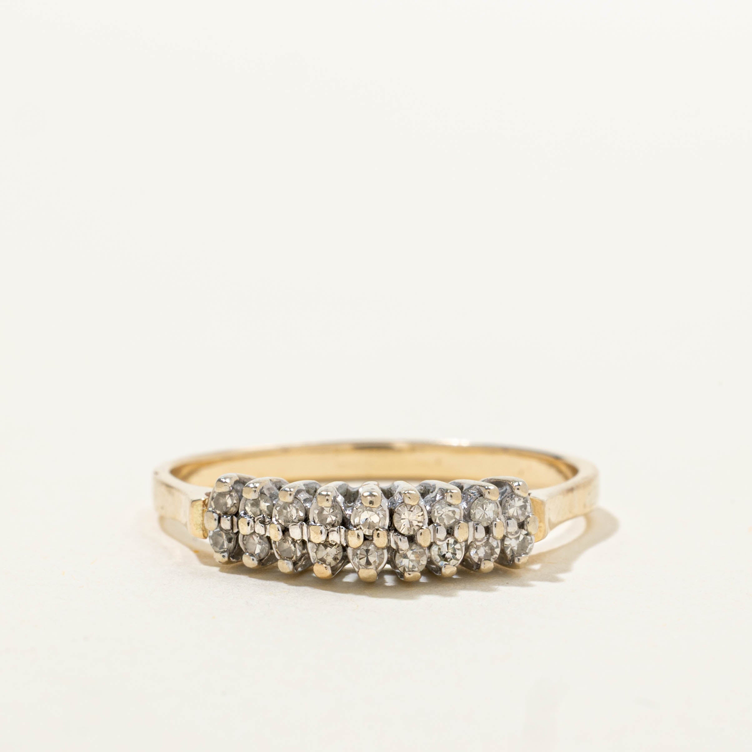 Double Row Diamond Ring | SZ 9.75