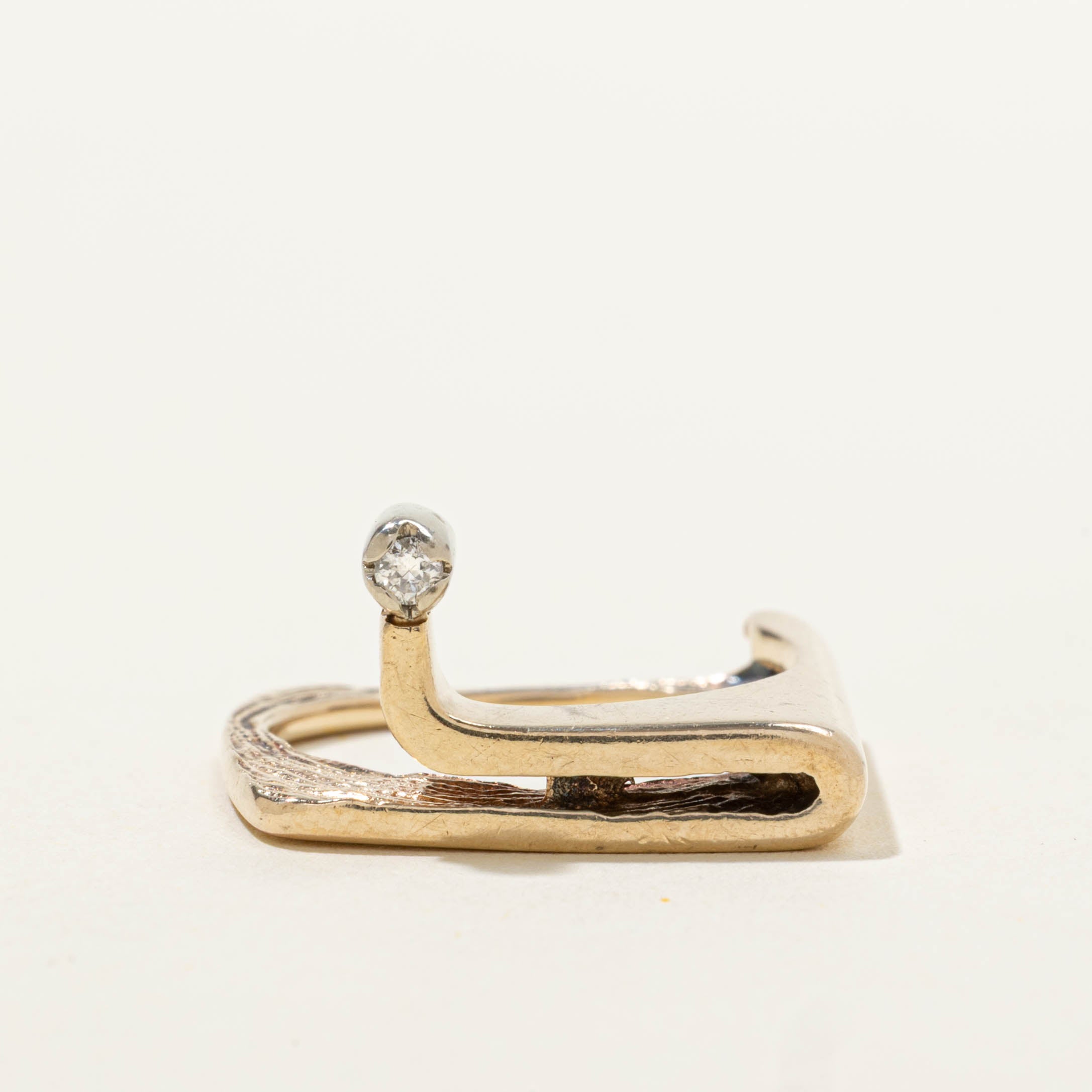 9k Diamond Abstract Ring | SZ 6
