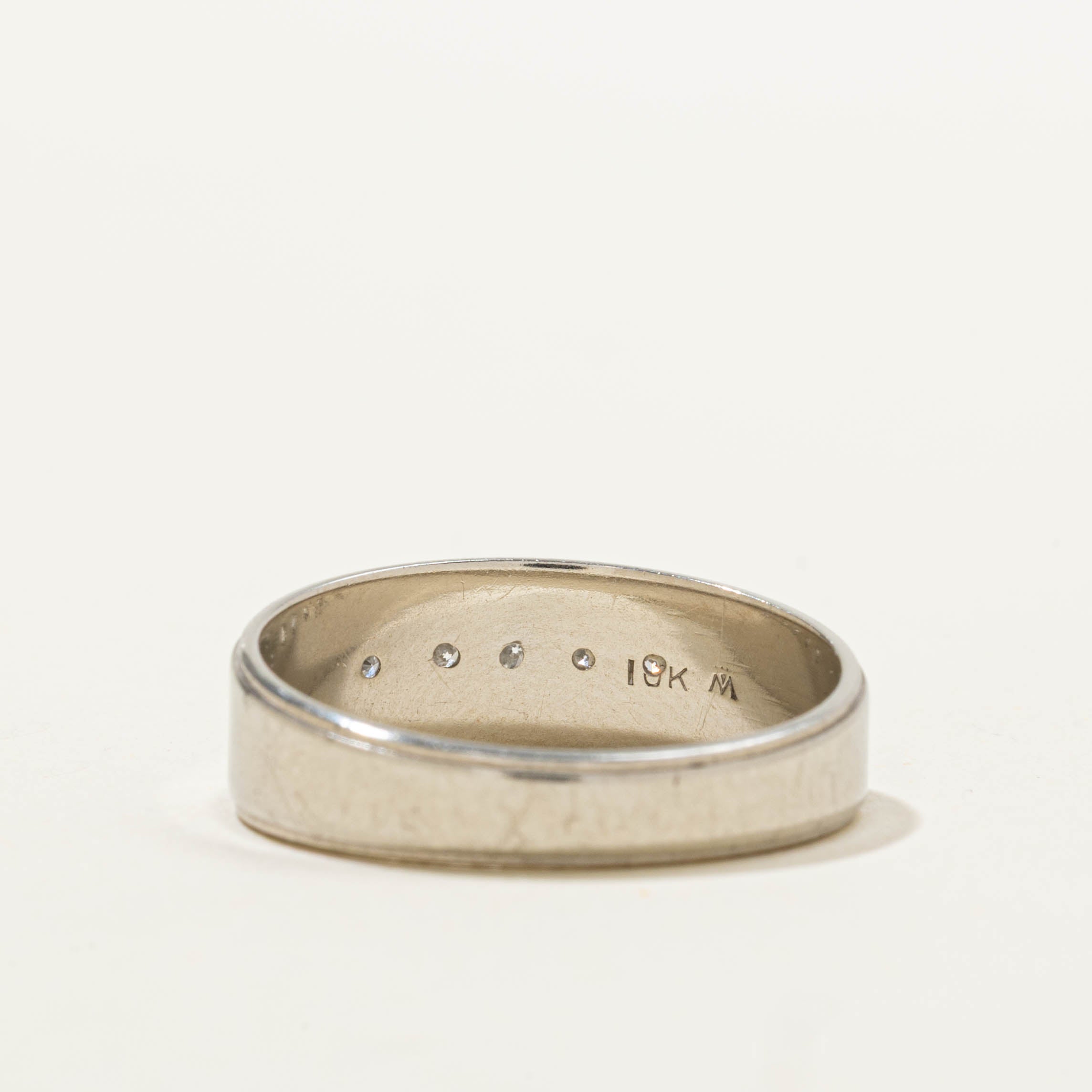 10k Five Stone Diamond Band | SZ 8.75