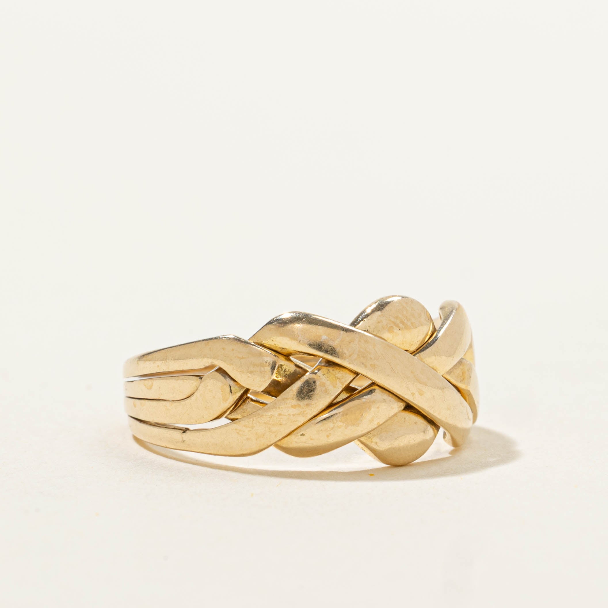 14k Yellow Gold Puzzle Ring | SZ 5.75