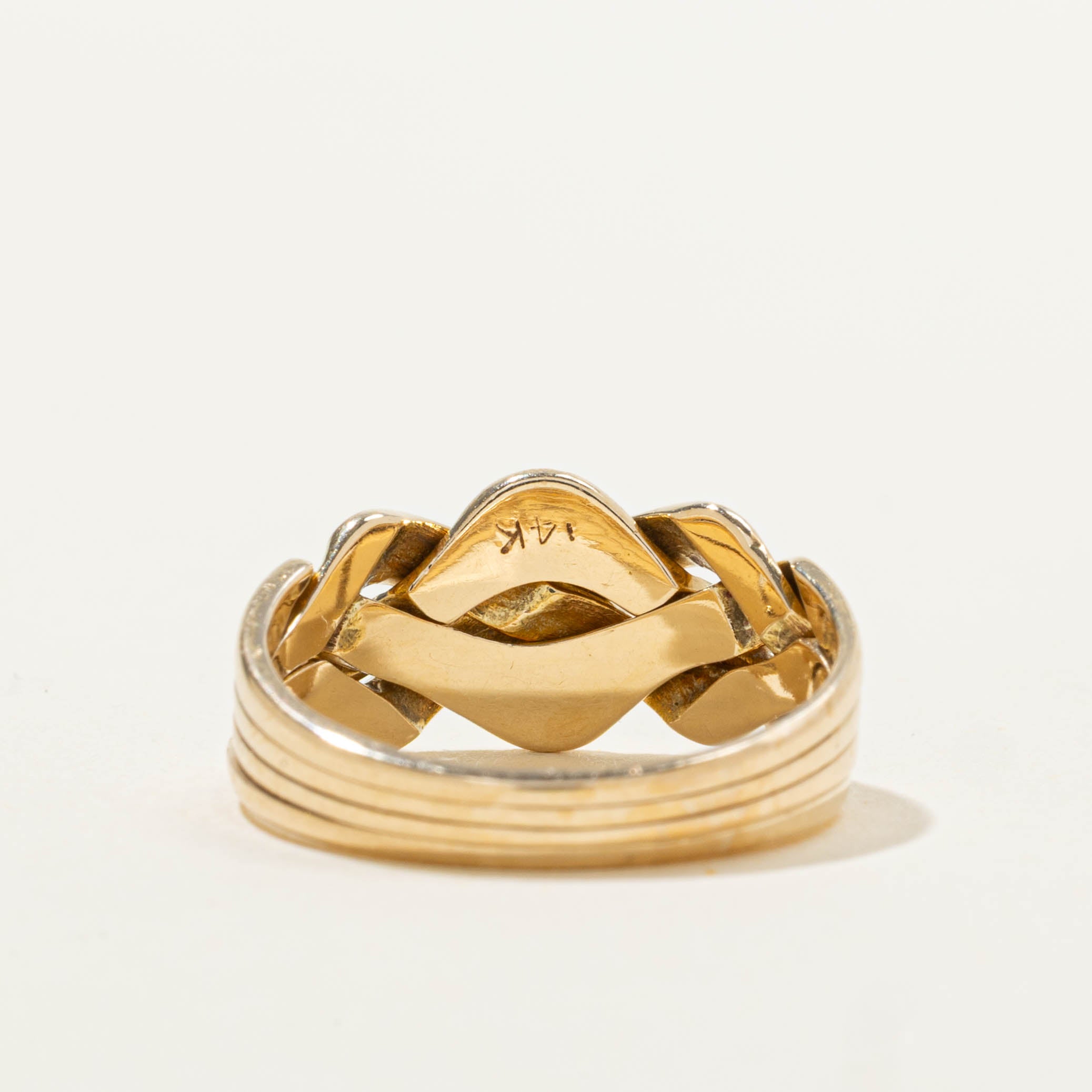 14k Yellow Gold Puzzle Ring | SZ 5.75