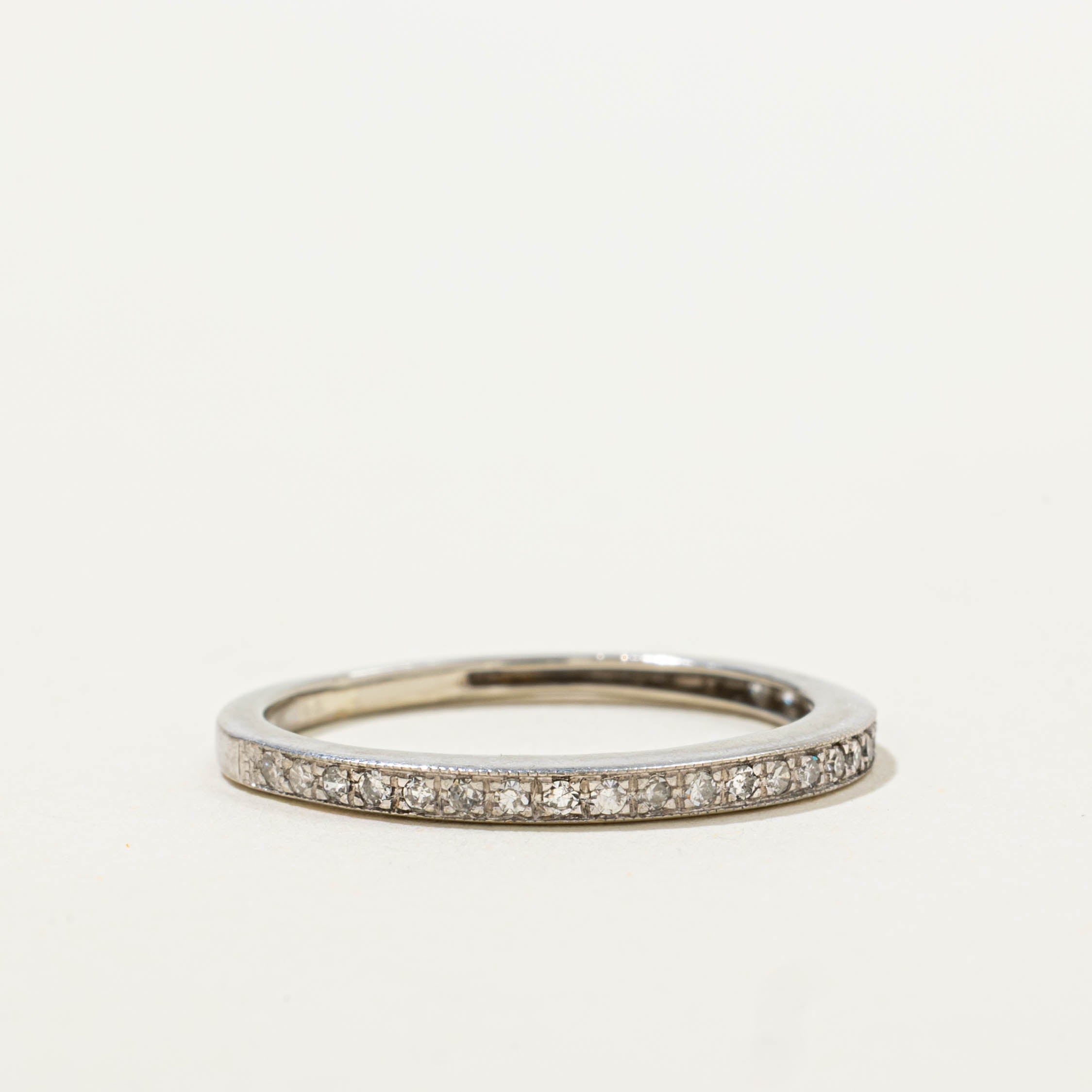 10k Semi Eternity Diamond Band | SZ 6