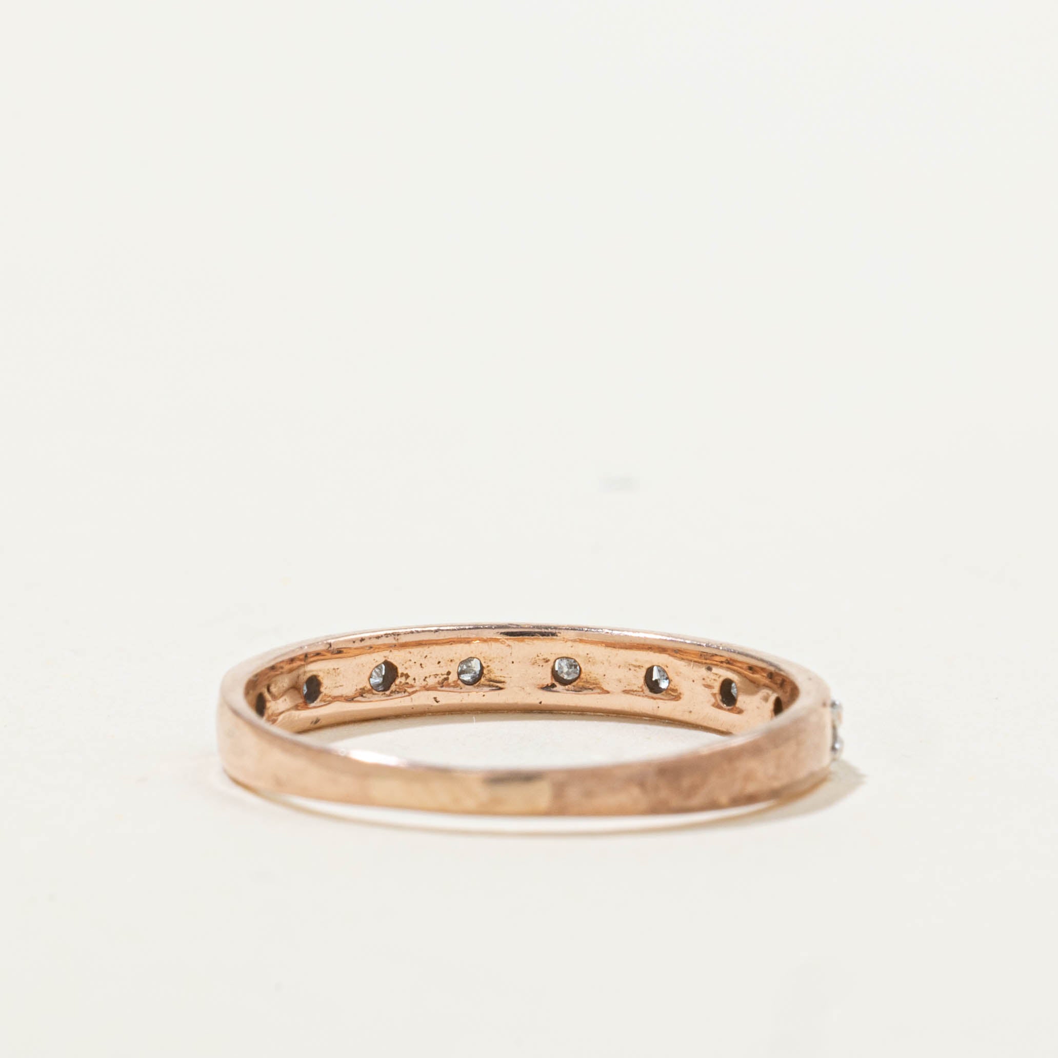 10k Illusion Set Semi Eternity Diamond Band | SZ 4.75