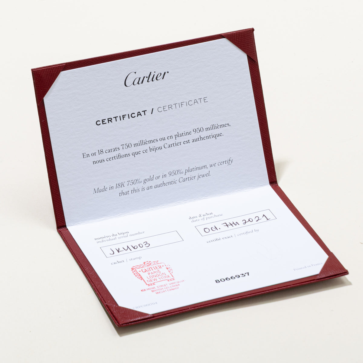 'Cartier' Etincelle de Cartier Wedding Band, 1.5 mm Width, Paved Band | 0.22ctw | SZ 5.75