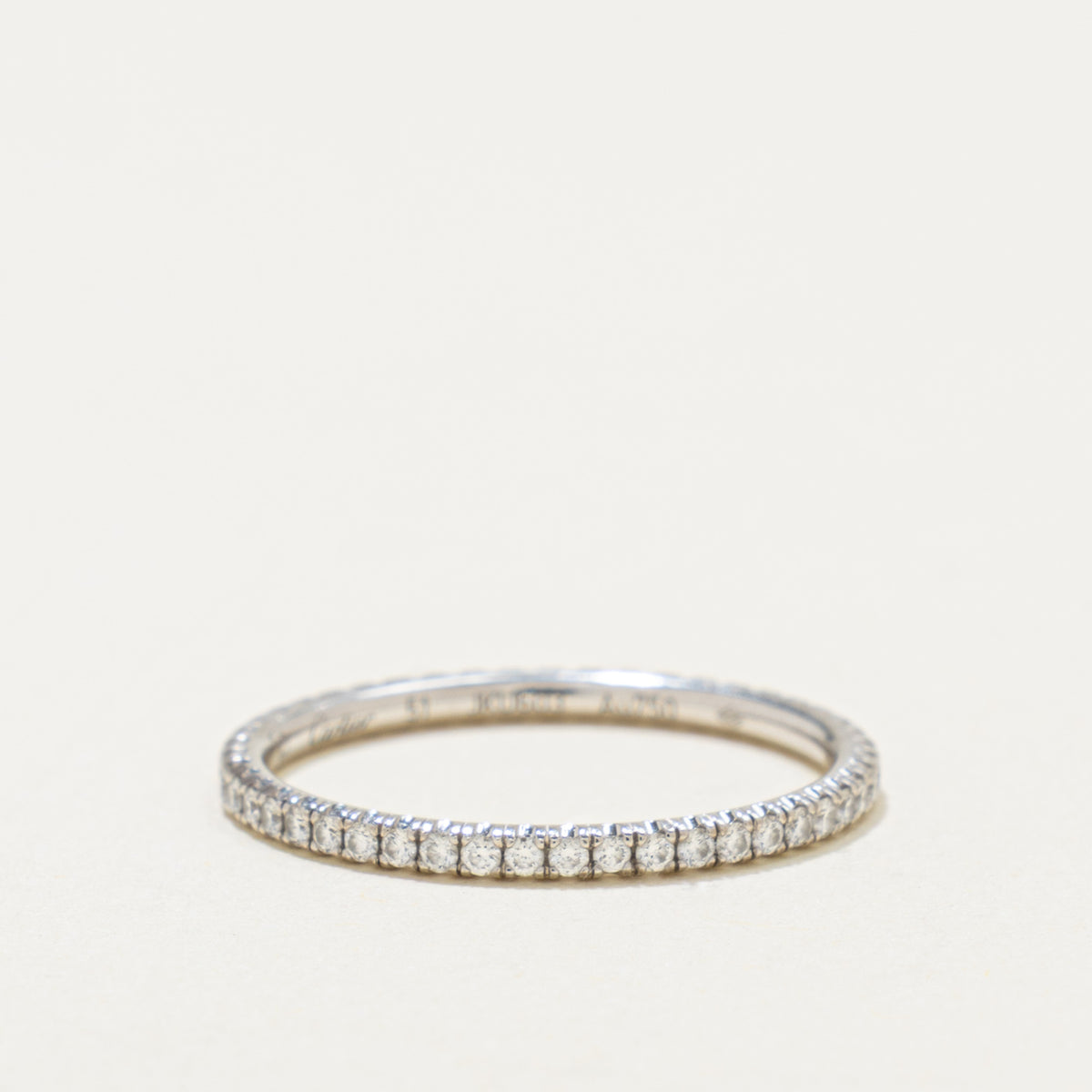 'Cartier' Etincelle de Cartier Wedding Band, 1.5 mm Width, Paved Band | 0.22ctw | SZ 5.75