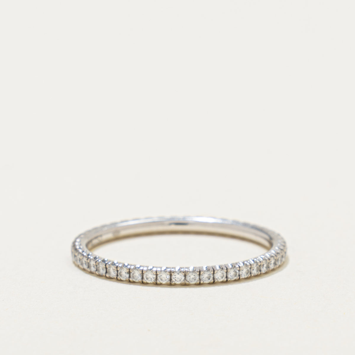 'Cartier' Etincelle de Cartier Wedding Band, 1.5 mm Width, Paved Band | 0.22ctw | SZ 5.75