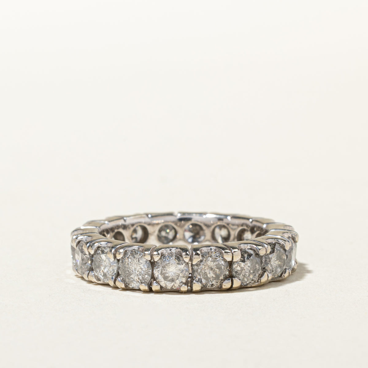 14k Eternity Diamond Band | 3.69ctw | 4.50mm | SZ 7