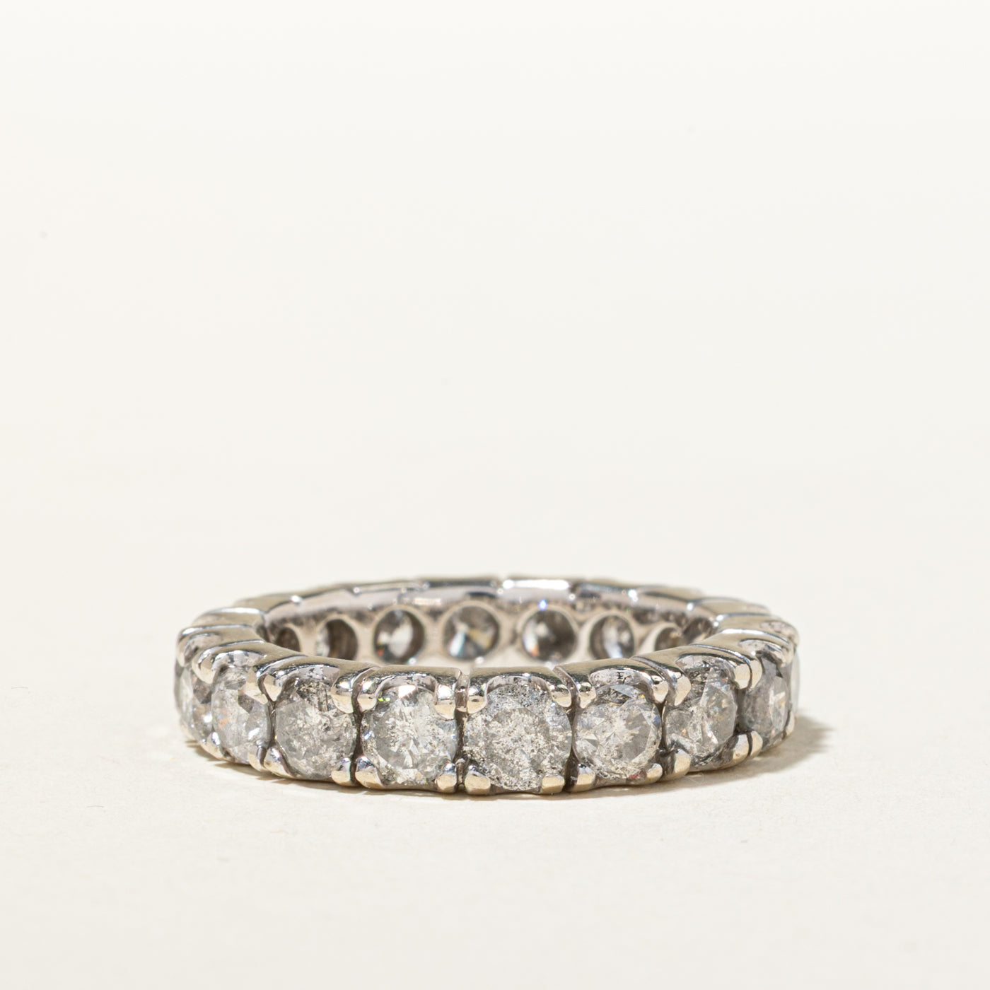 14k Eternity Diamond Band | 3.69ctw | 4.50mm | SZ 7