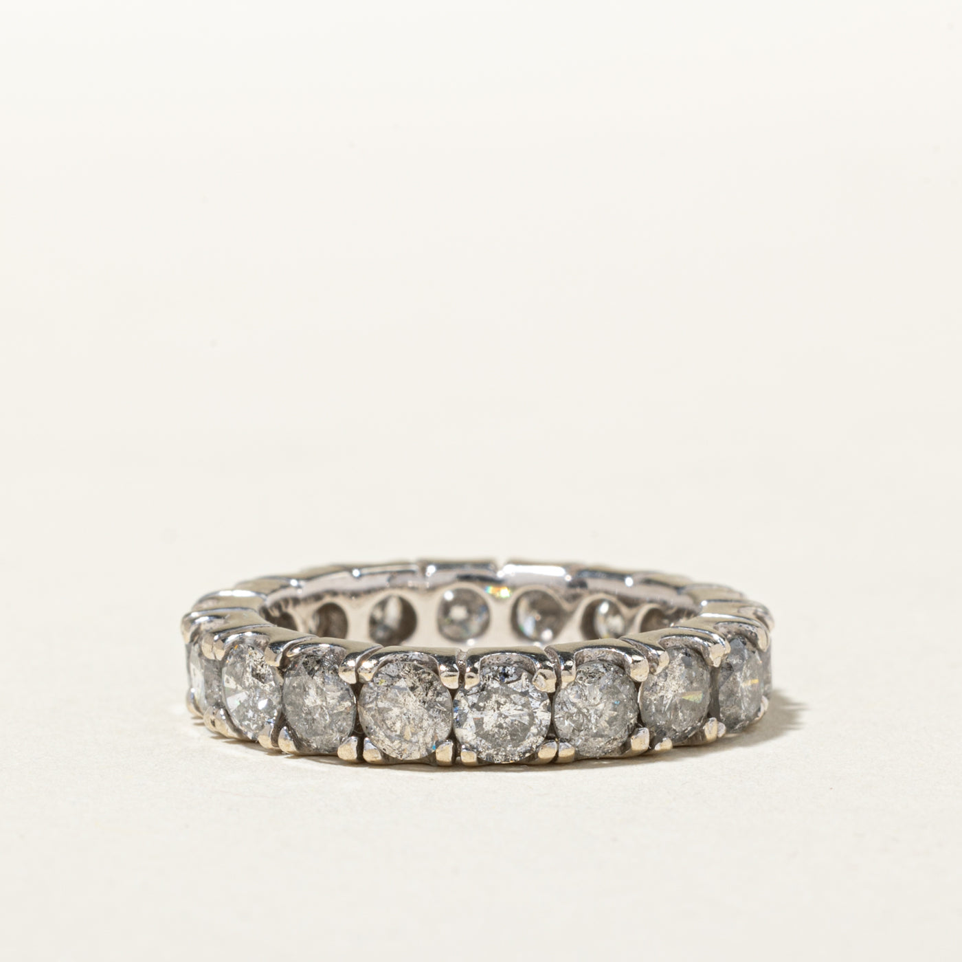 14k Eternity Diamond Band | 3.69ctw | 4.50mm | SZ 7
