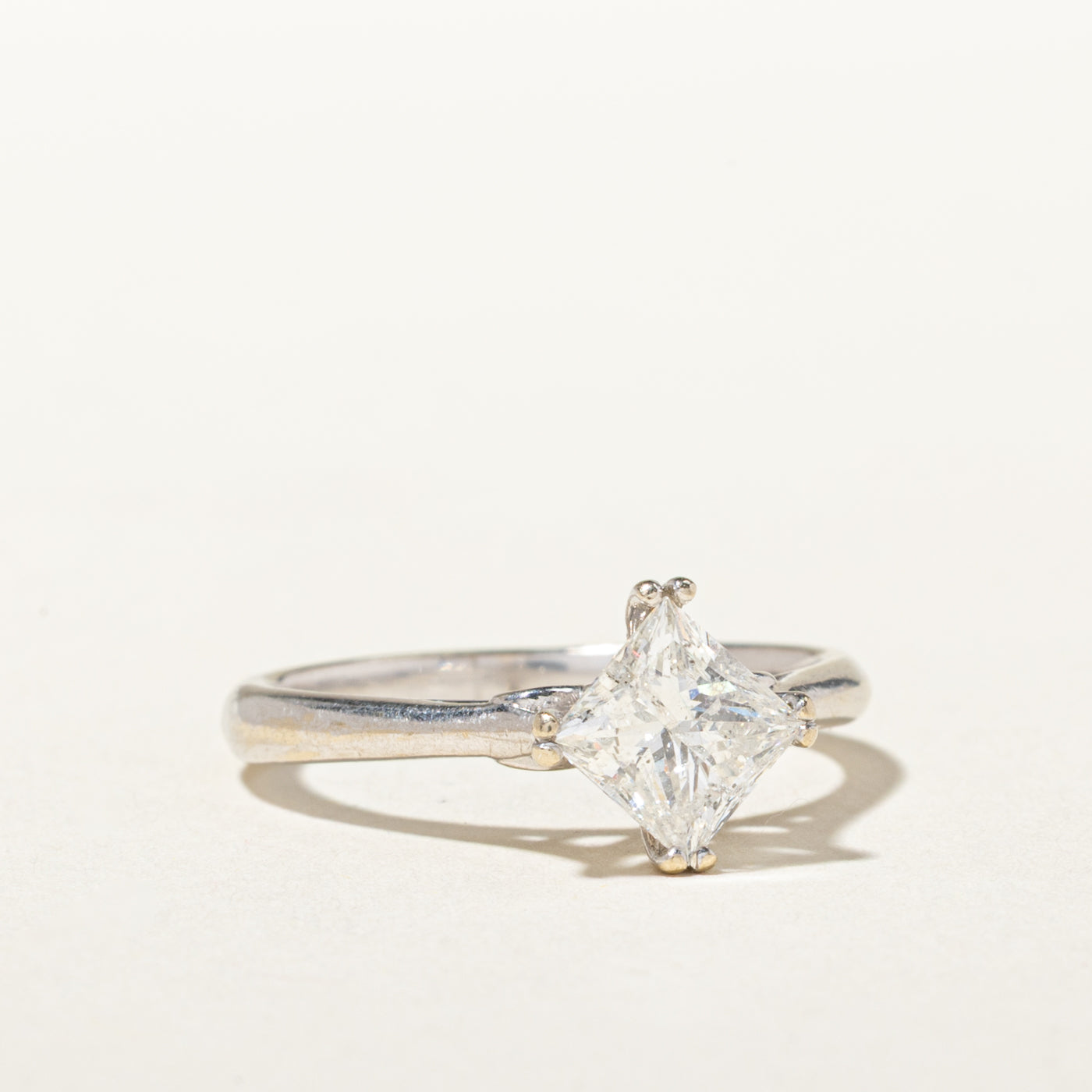 14k Compass Set Princess Cut Diamond Ring | 1.02ct I3 G-H | SZ 6.25