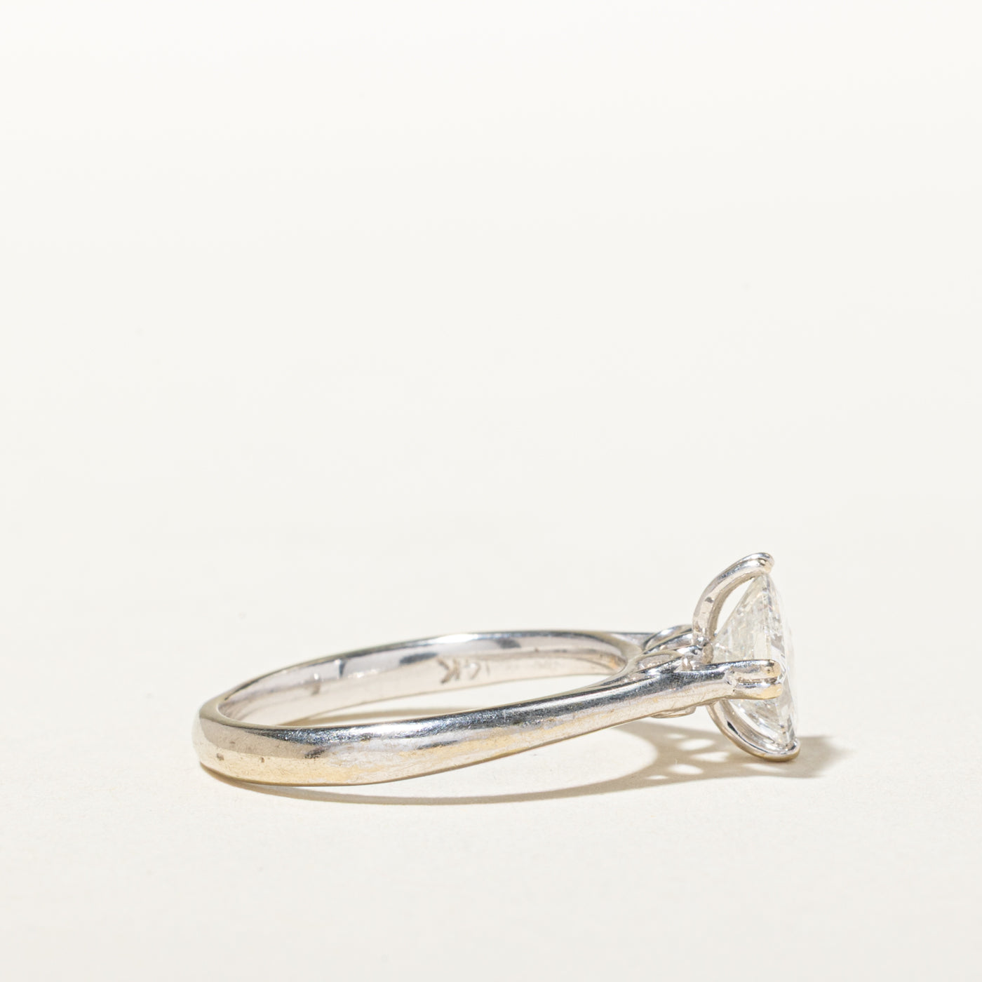 14k Compass Set Princess Cut Diamond Ring | 1.02ct I3 G-H | SZ 6.25