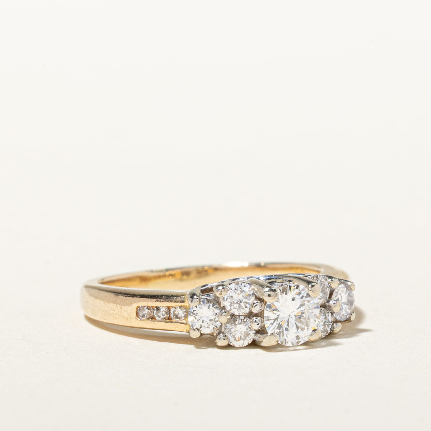 14k Diamond Cluster Accented Ring | 0.73ctw | SZ 5.75