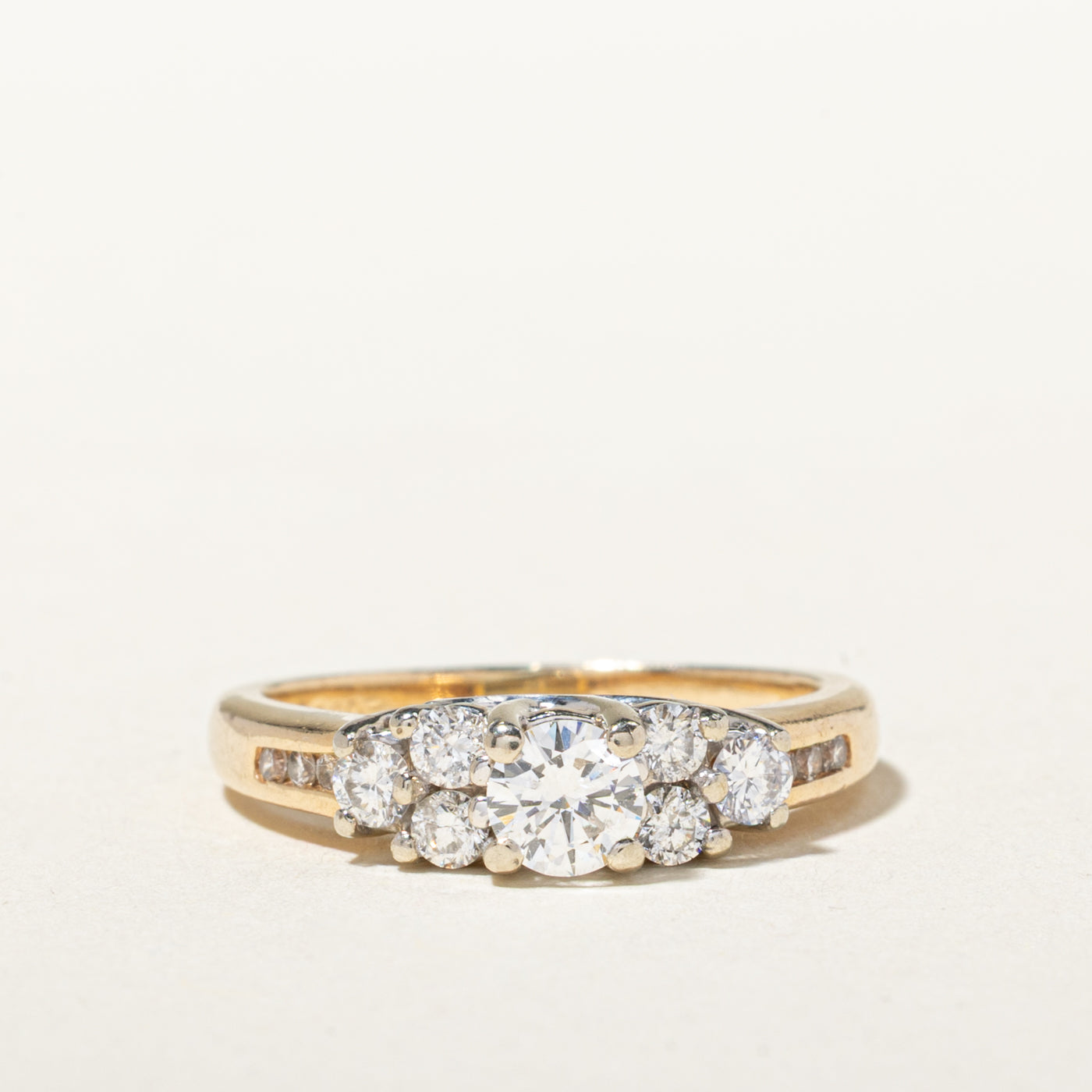 14k Diamond Cluster Accented Ring | 0.73ctw | SZ 5.75