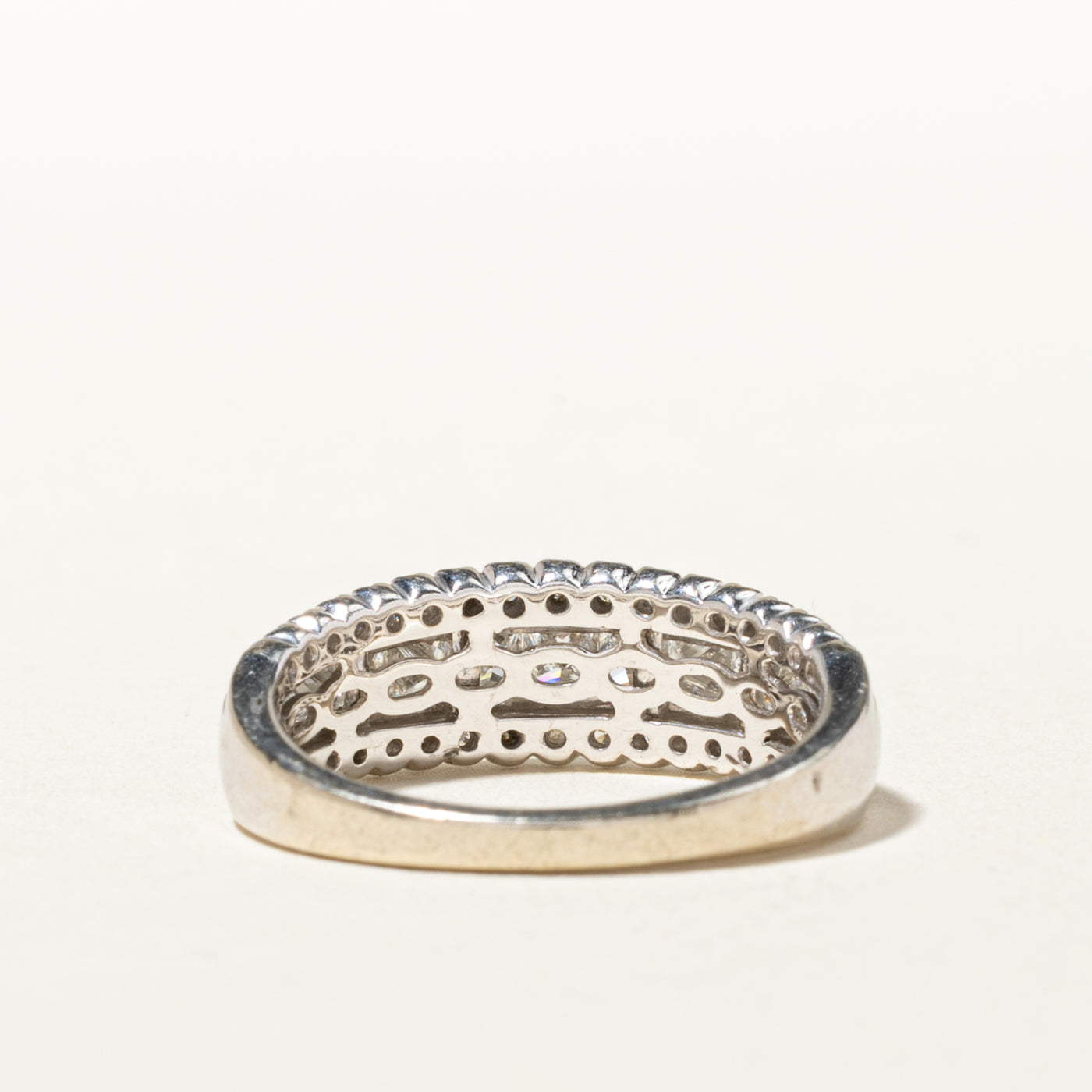 14k Multi Row Mixed Cut Diamond Band | 1.04ctw | 2.00mm | SZ 7