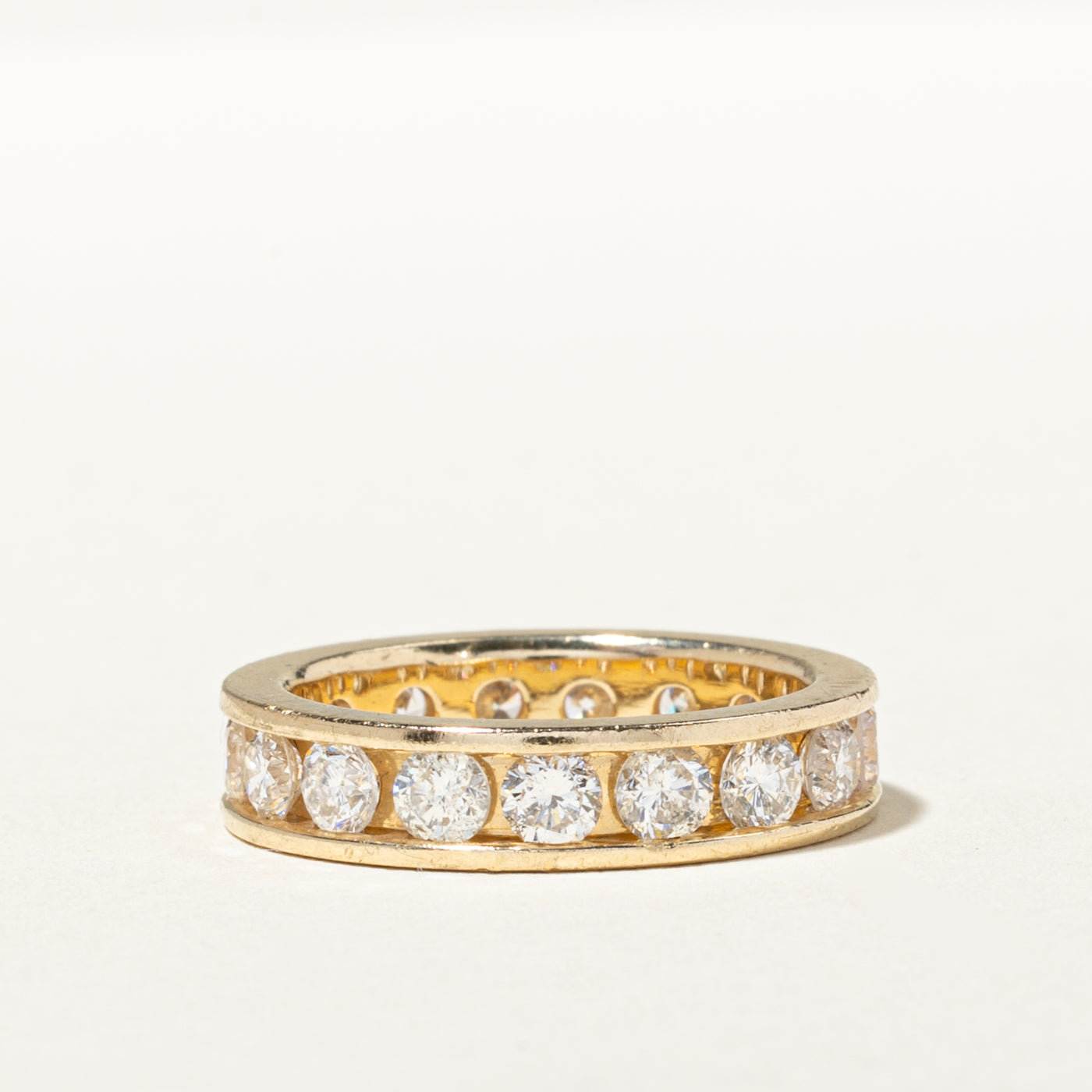 14k Eternity Channel Set Diamond Band | 2.47ctw | 4.50mm | SZ 6.5