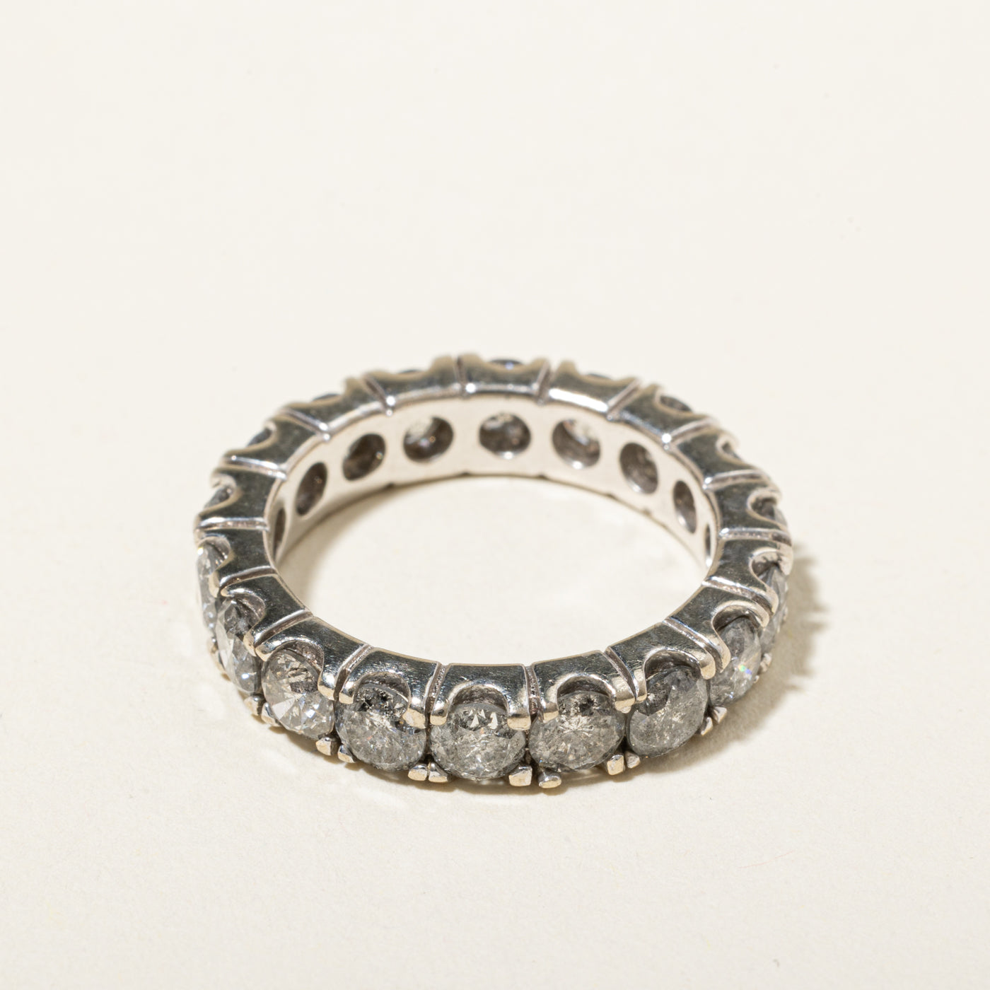14k Eternity Diamond Band | 3.69ctw | 4.50mm | SZ 7