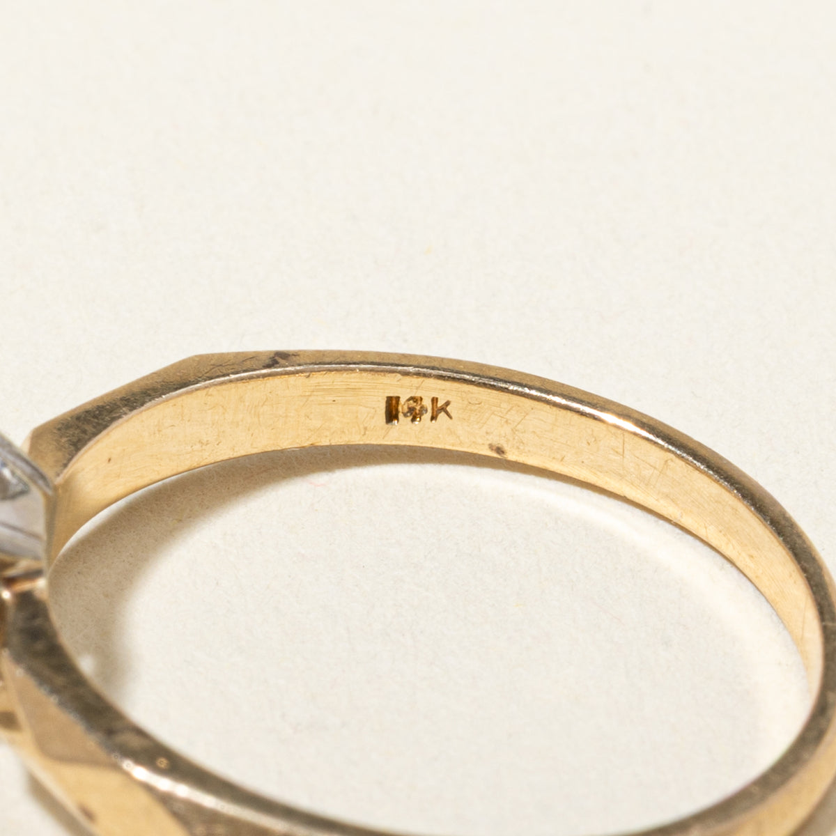 14k Illusion Set Old European Cut Diamond Ring | 0.46ct I3 H/I | SZ 7