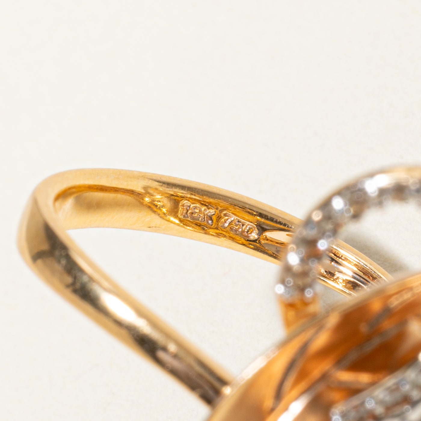 18k Diamond Scrollwork Leafy Cocktail Ring | 1.17ctw | SZ 6.5