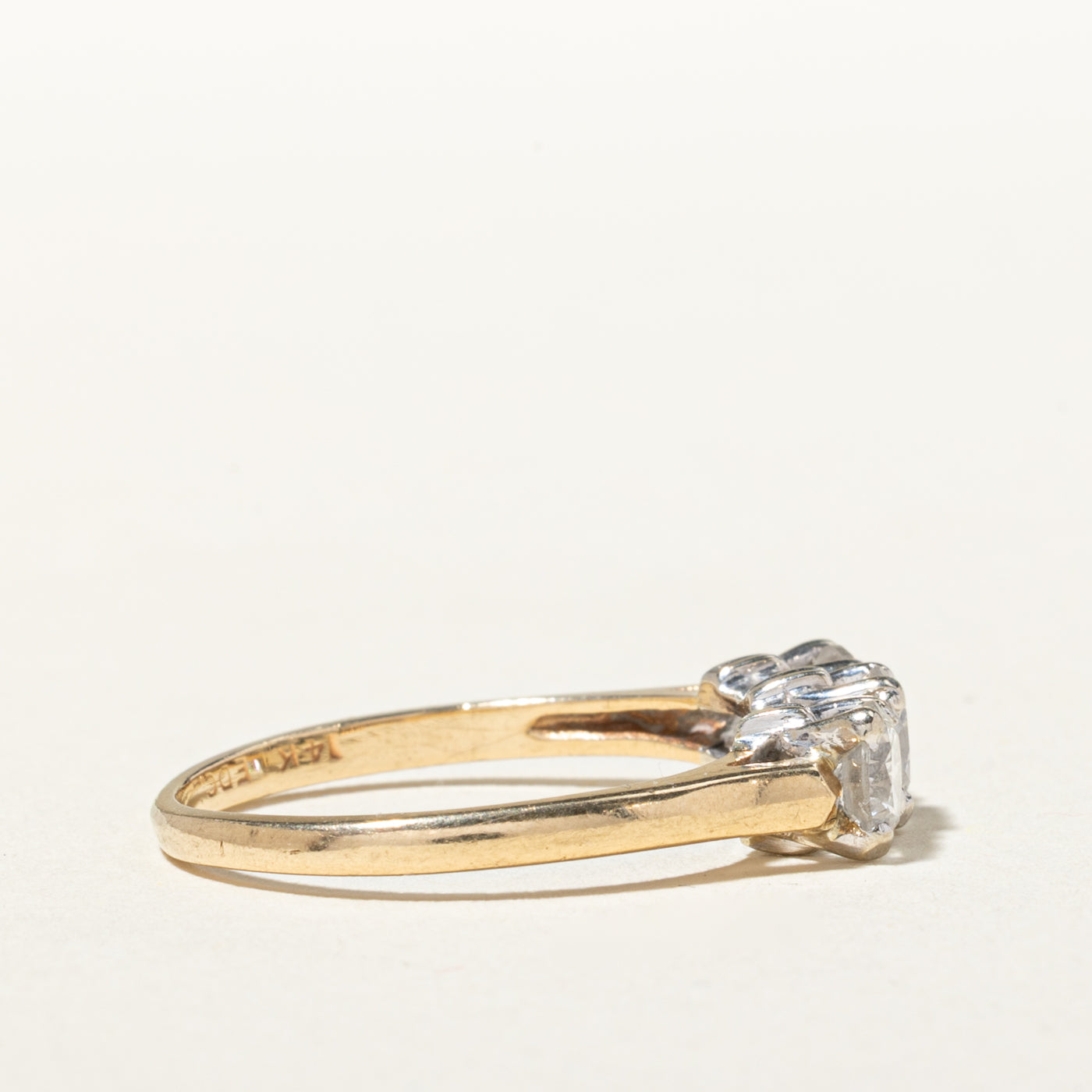 14k Three Stone Diamond Ring | 1.20ctw | SZ 7.25
