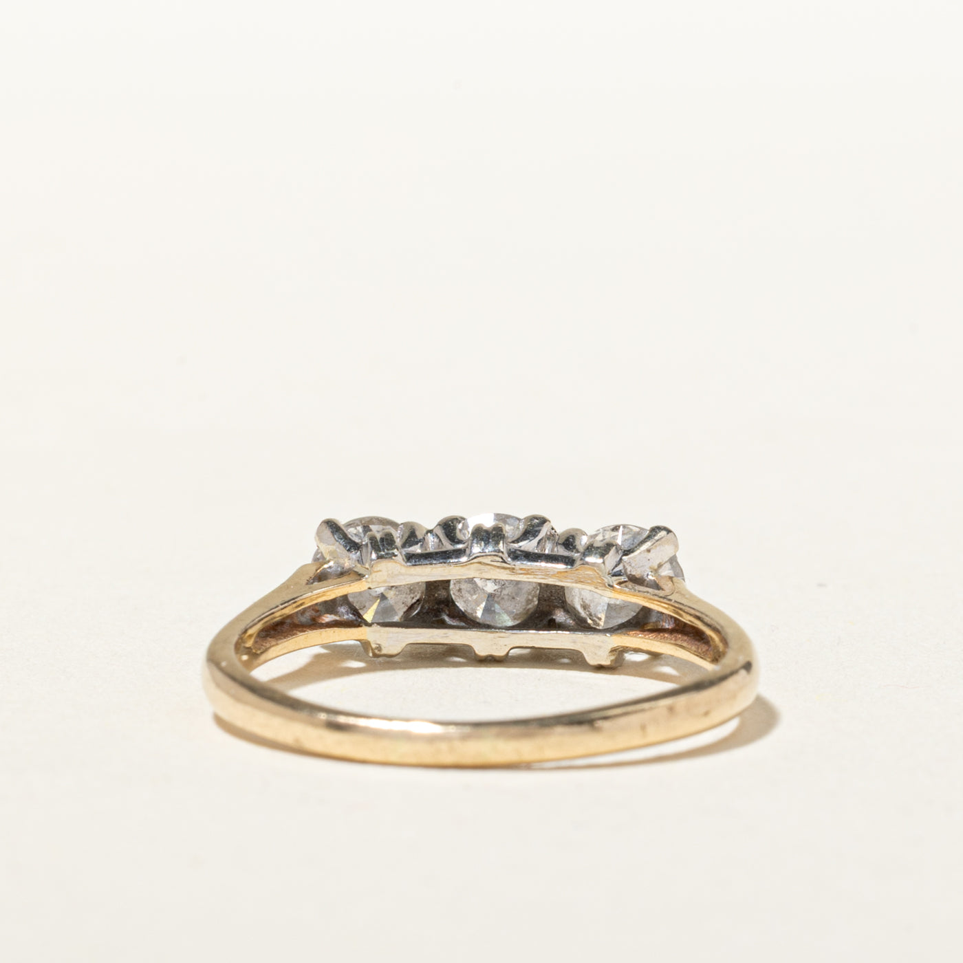 14k Three Stone Diamond Ring | 1.20ctw | SZ 7.25