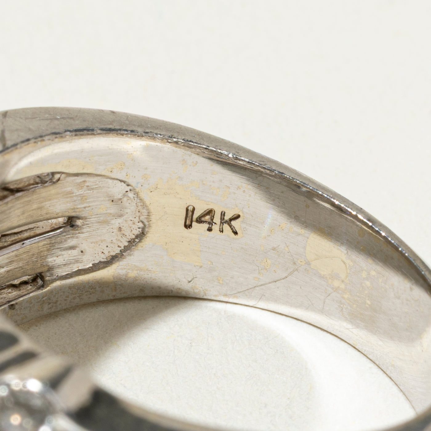 14k Multi Row Scattered Diamond Ring | 0.89ctw | SZ 7