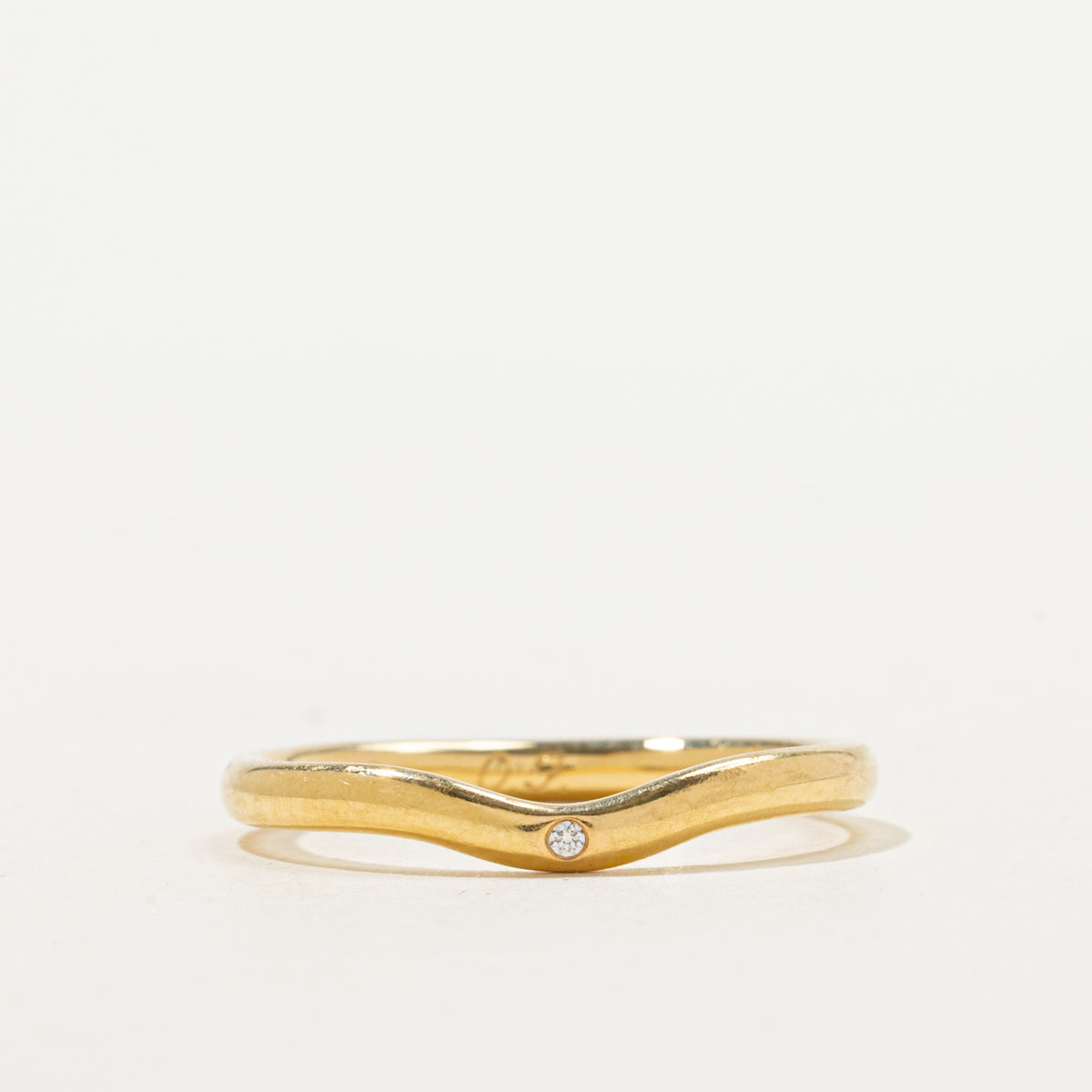 'Tiffany & Co.' Elsa Peretti Wedding Band Ring | 0.01ct | SZ 8