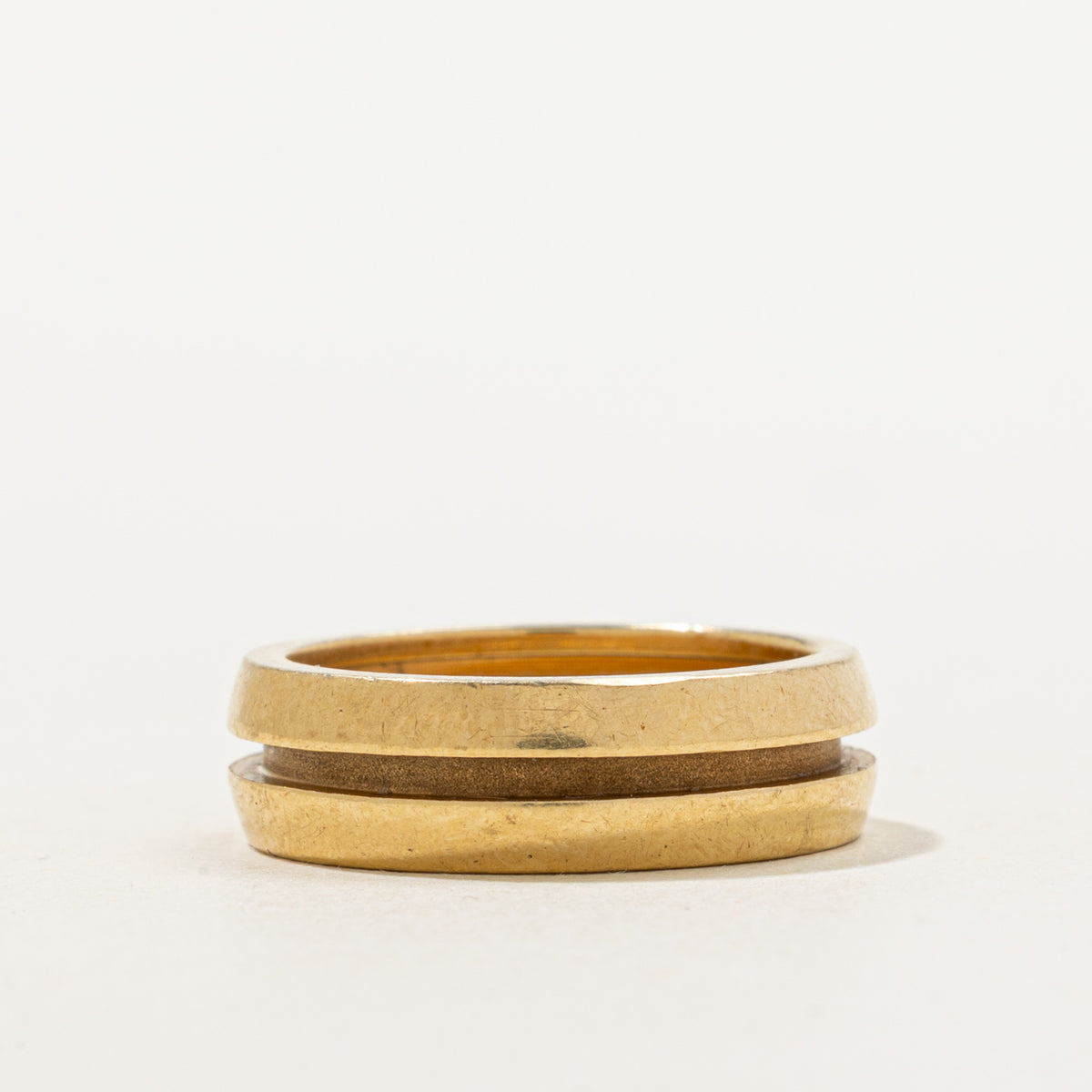 'Tiffany & Co.' Atlas 18k Gold Groove Ring | 6mm | SZ 6.5