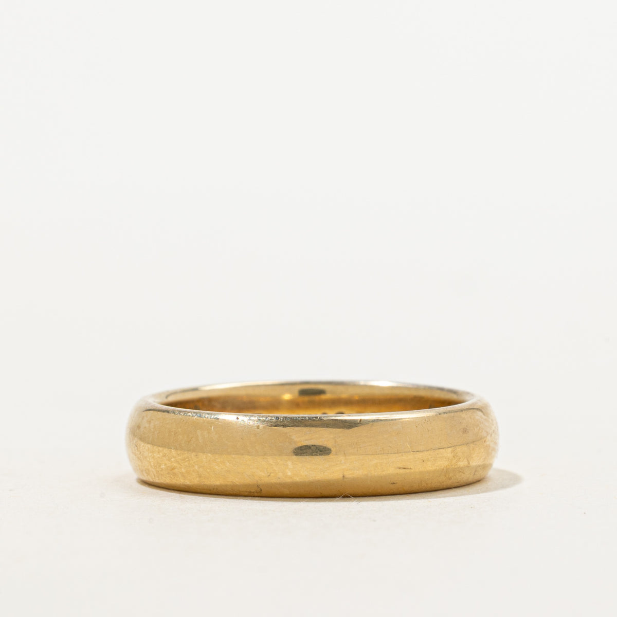'Tiffany & Co.' Tiffany Forever Wedding Band Ring in Yellow Gold | 4.5mm | SZ 7.25