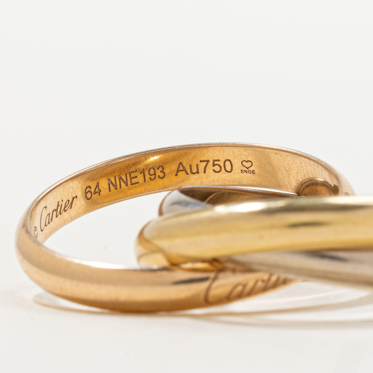'Cartier' Classic Trinity Ring | SZ 10.5, SZ 64