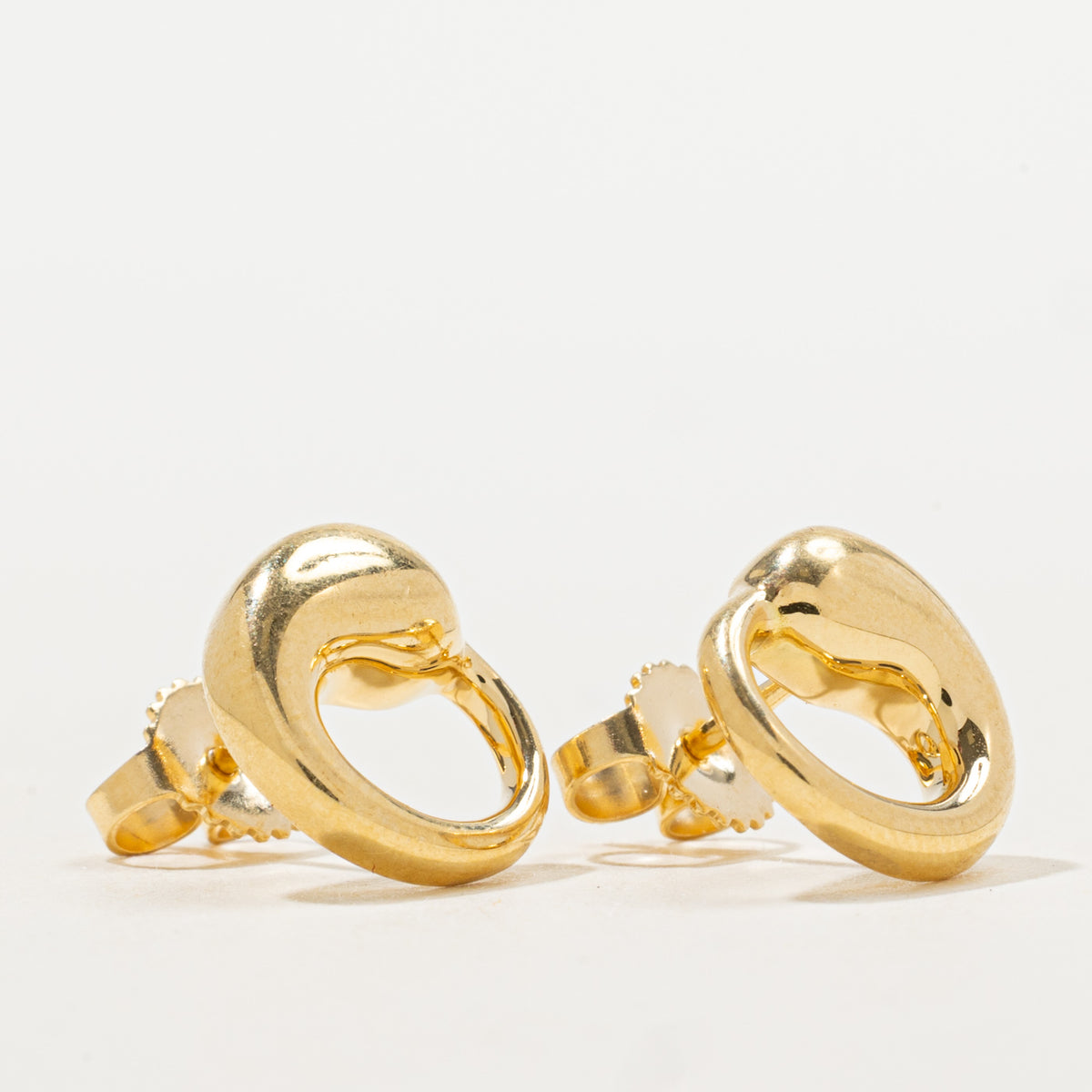 'Tiffany & Co.' Elsa Peretti Eternal Circle Stud Earrings, 18k Yellow Gold | 11.5mm |