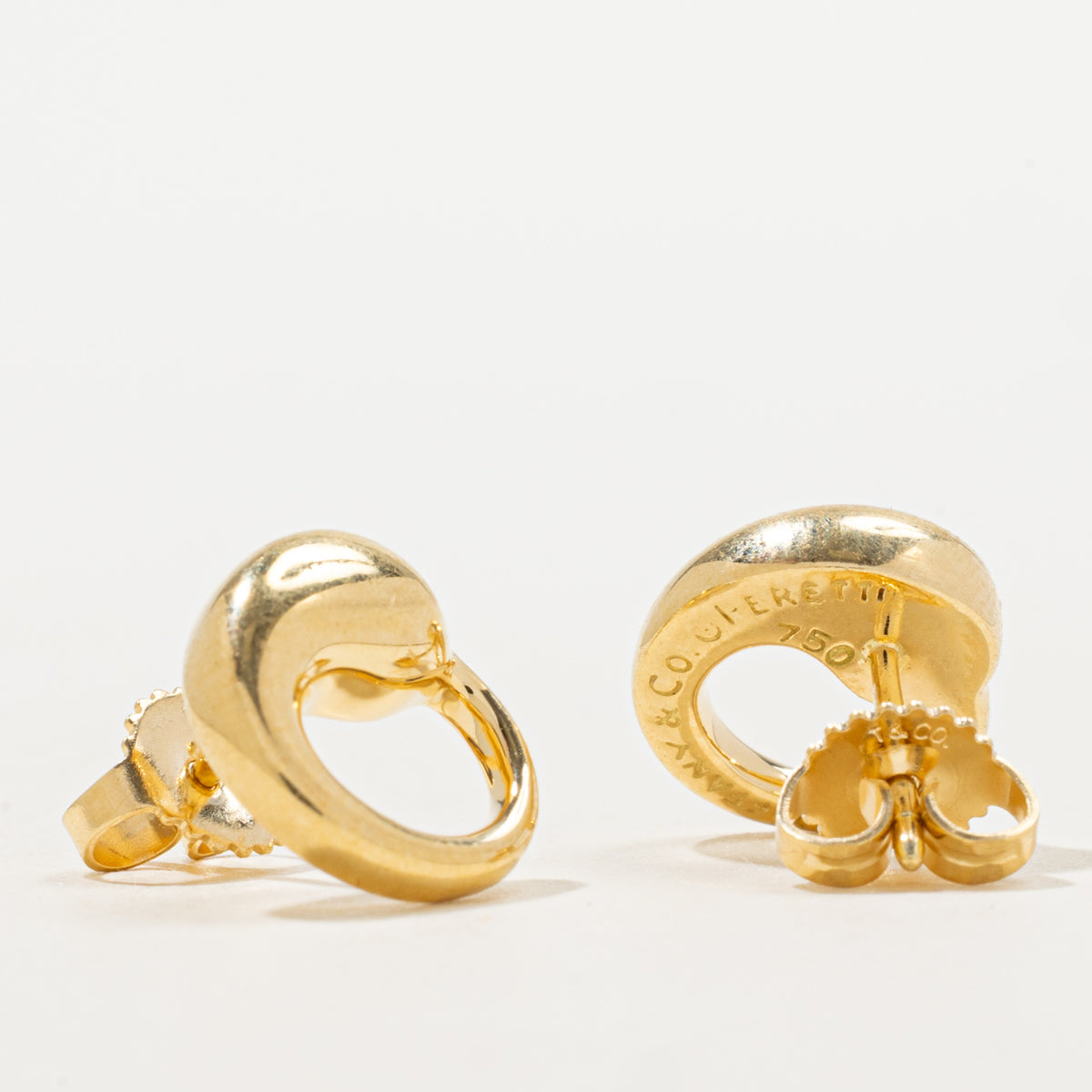 'Tiffany & Co.' Elsa Peretti Eternal Circle Stud Earrings, 18k Yellow Gold | 11.5mm |