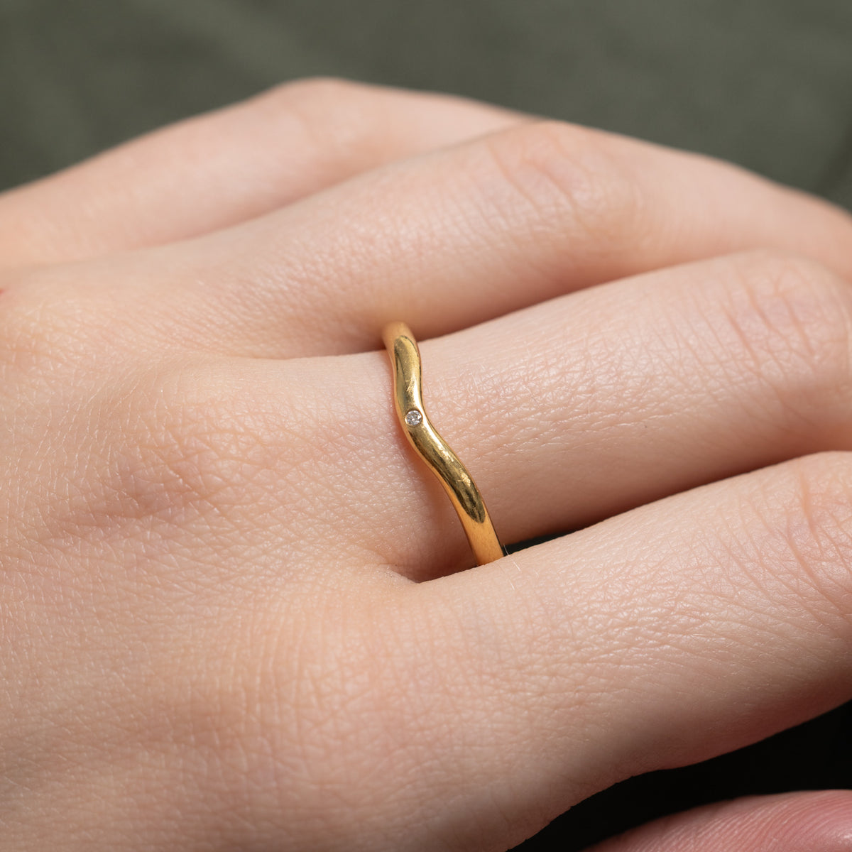 'Tiffany & Co.' Elsa Peretti Wedding Band Ring | 0.01ct | SZ 8