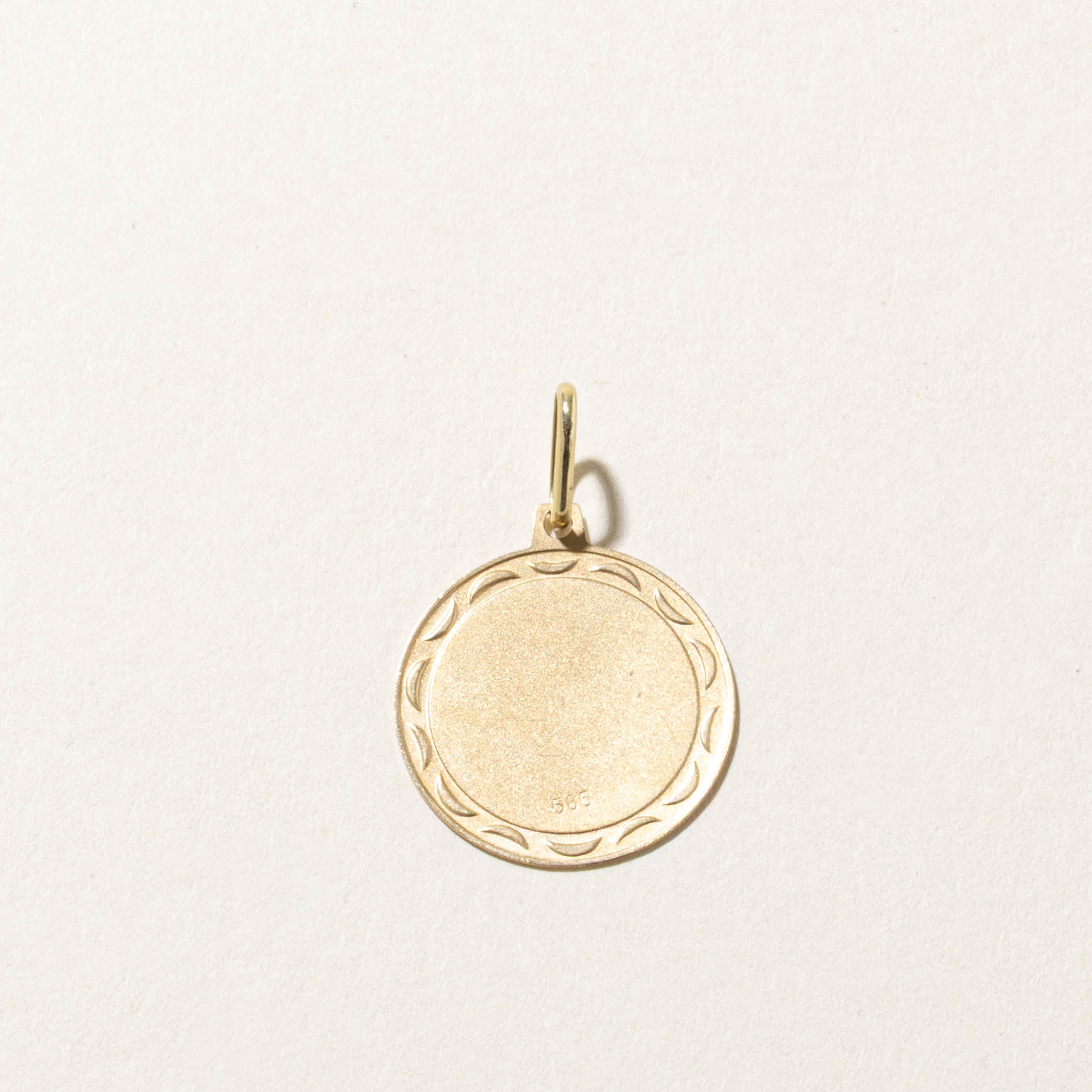 14k Aquarius Zodiac Pendant
