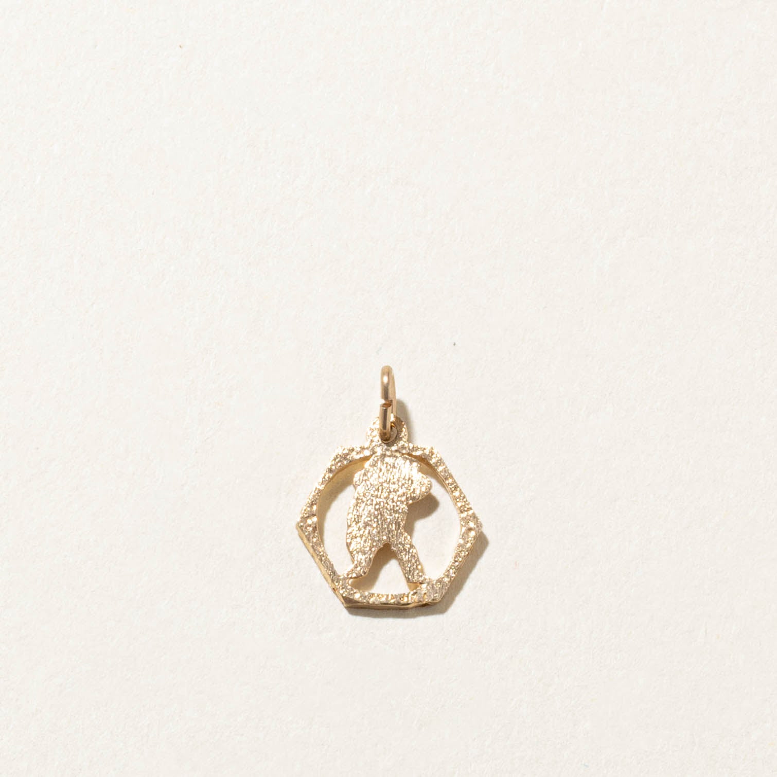 10k Aquarius Zodiac Charm