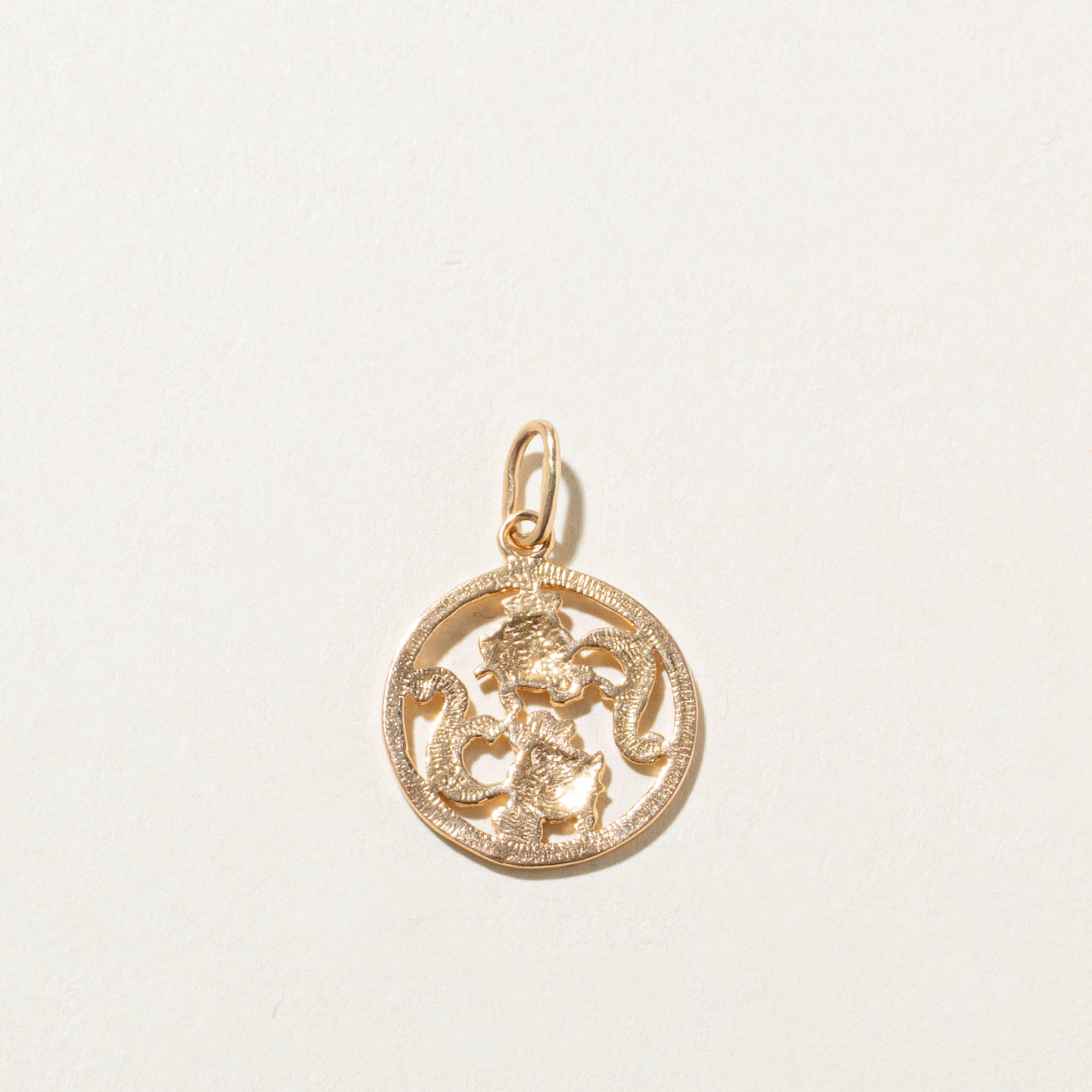 14k Pisces Zodiac Pendant