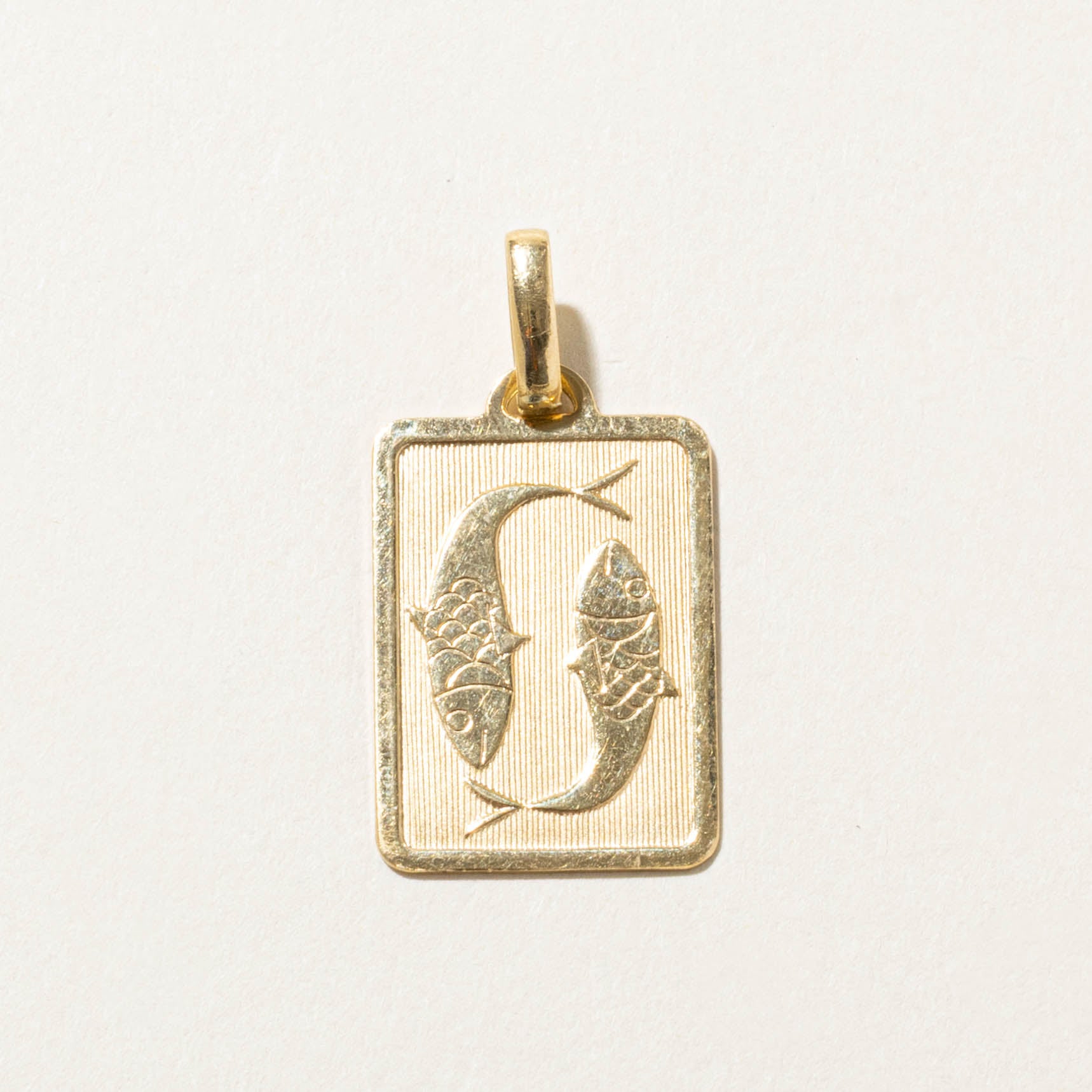 Italian Pisces Zodiac 18k Pendant