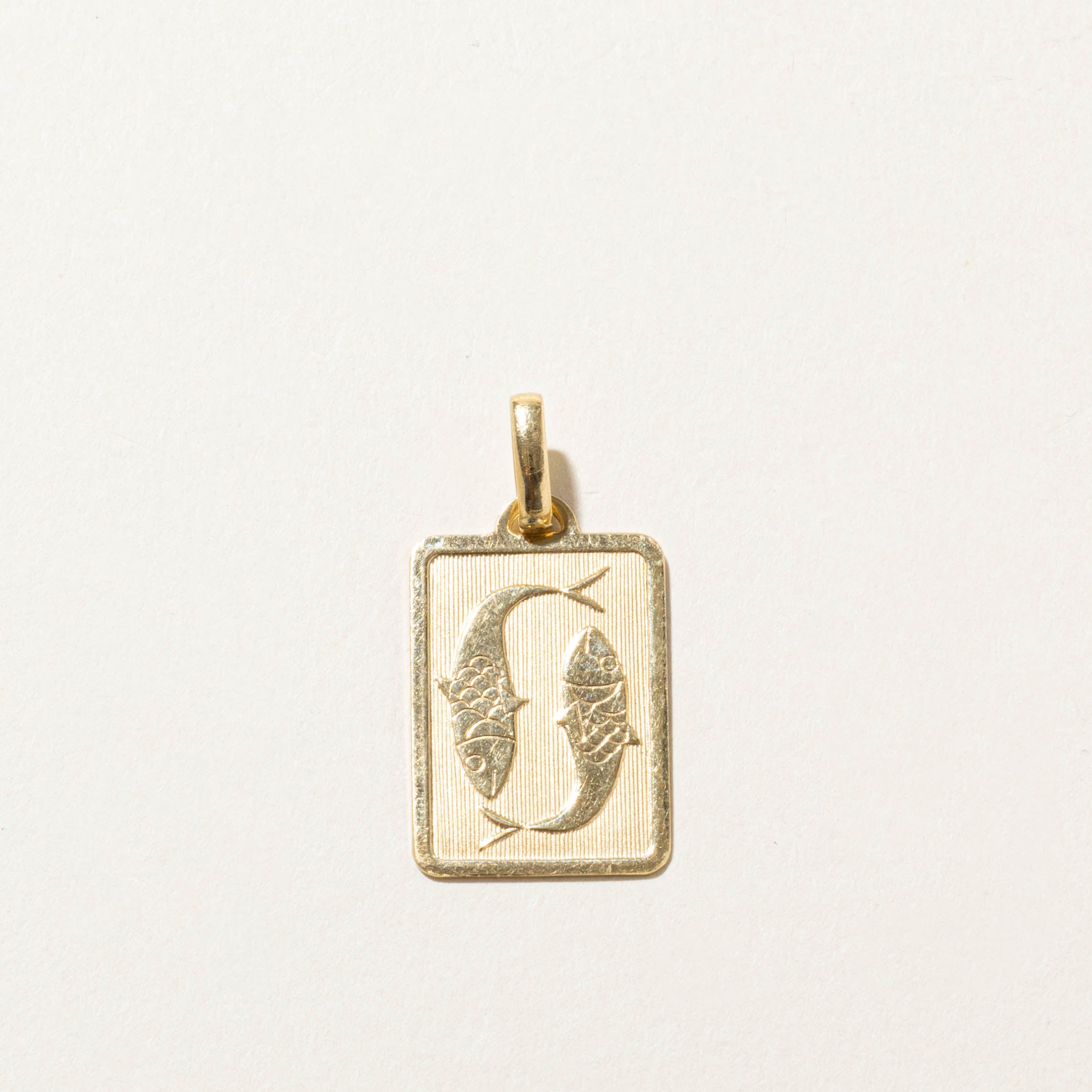 Italian Pisces Zodiac 18k Pendant